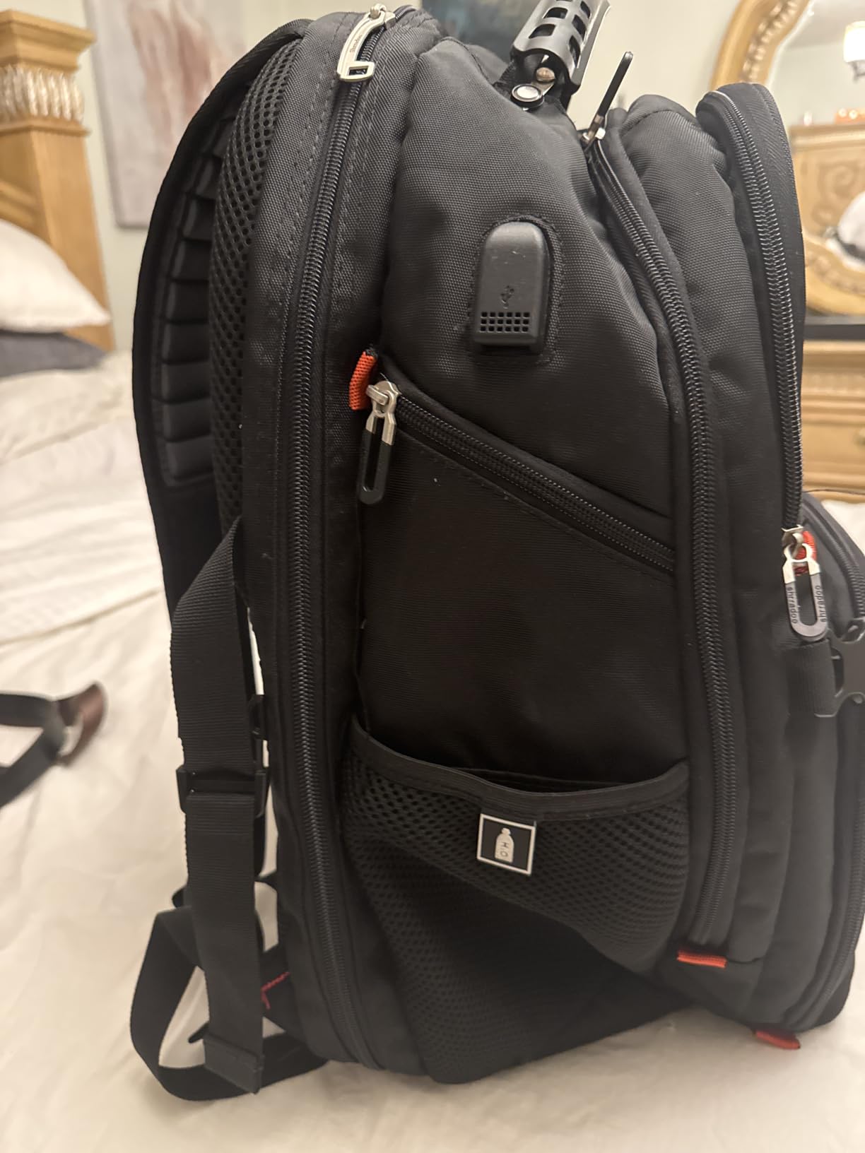 SHRRADOO Extra Large Travel Laptop Backpack for Men, Work College Backpacks | Fit 17 Inch Laptops, with Combination Lock, Carry On Flight Approved, Men Women Business Backpack, Bookbag School Backpack customer photo 2