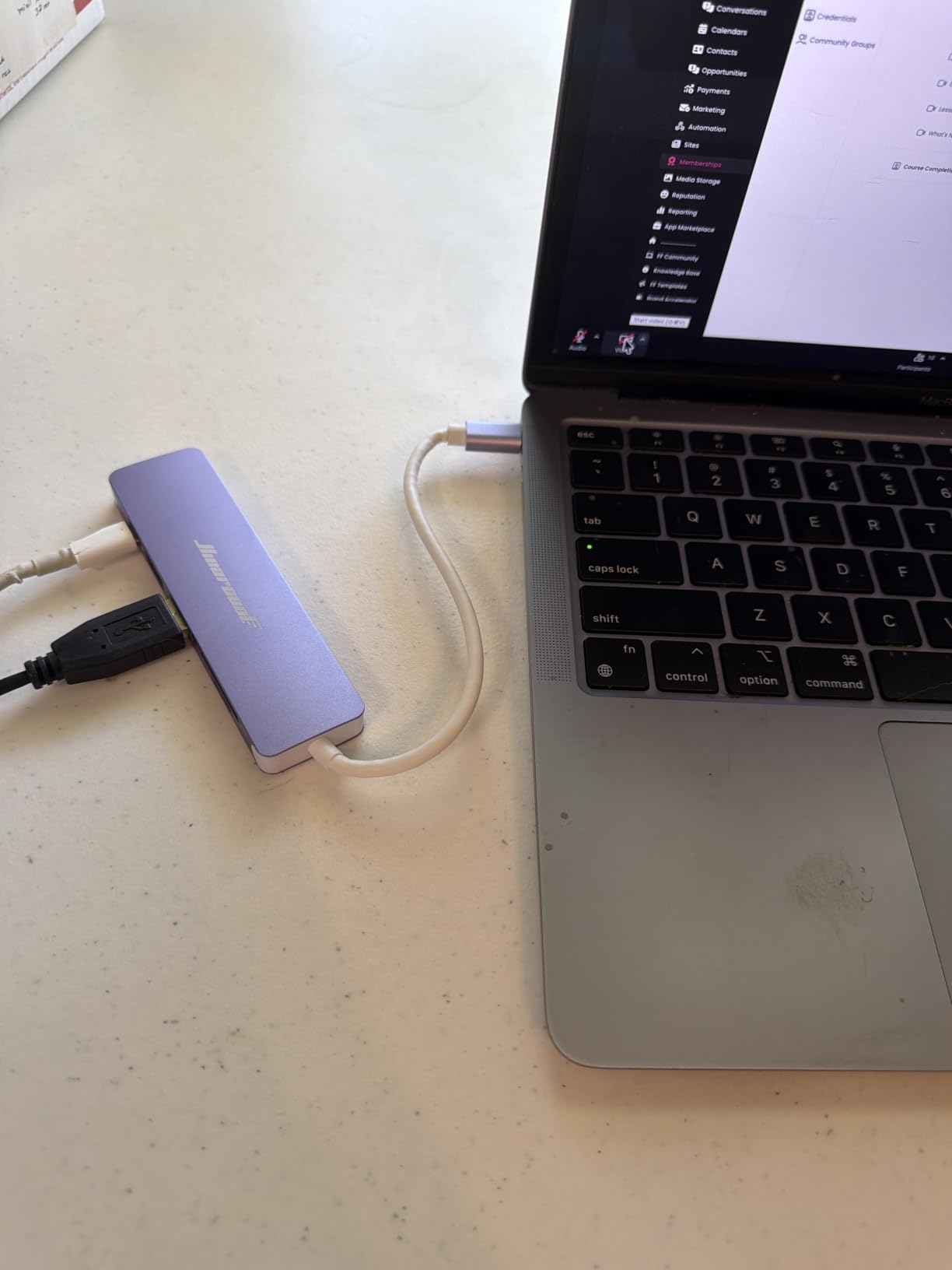 Hiearcool 7-in-1 USB C Hub, USB C Dongle Compatible for MacBook, Space Gray | 4K@30Hz HDMI, 100W PD, 5Gbps USB 3.0 and SD/TF card readers in a durable plug-and-play aluminum design for work and travel customer photo 1