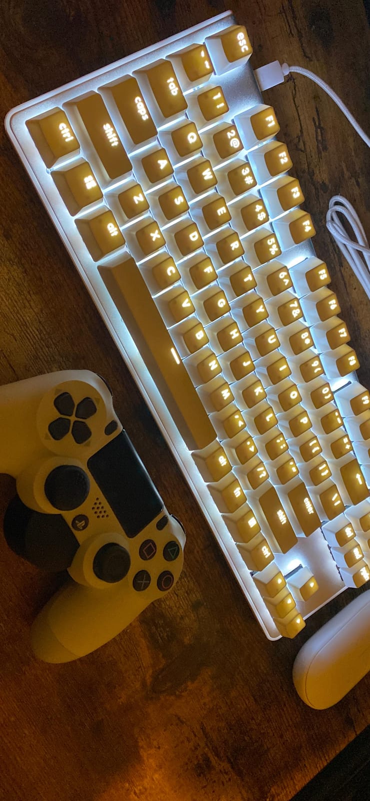 G.SKILL USB KM360 Professional Tenkeyless Mechanical Keyboard, Cherry MX Red, ABS Dual Injection Keycap, White customer photo 1