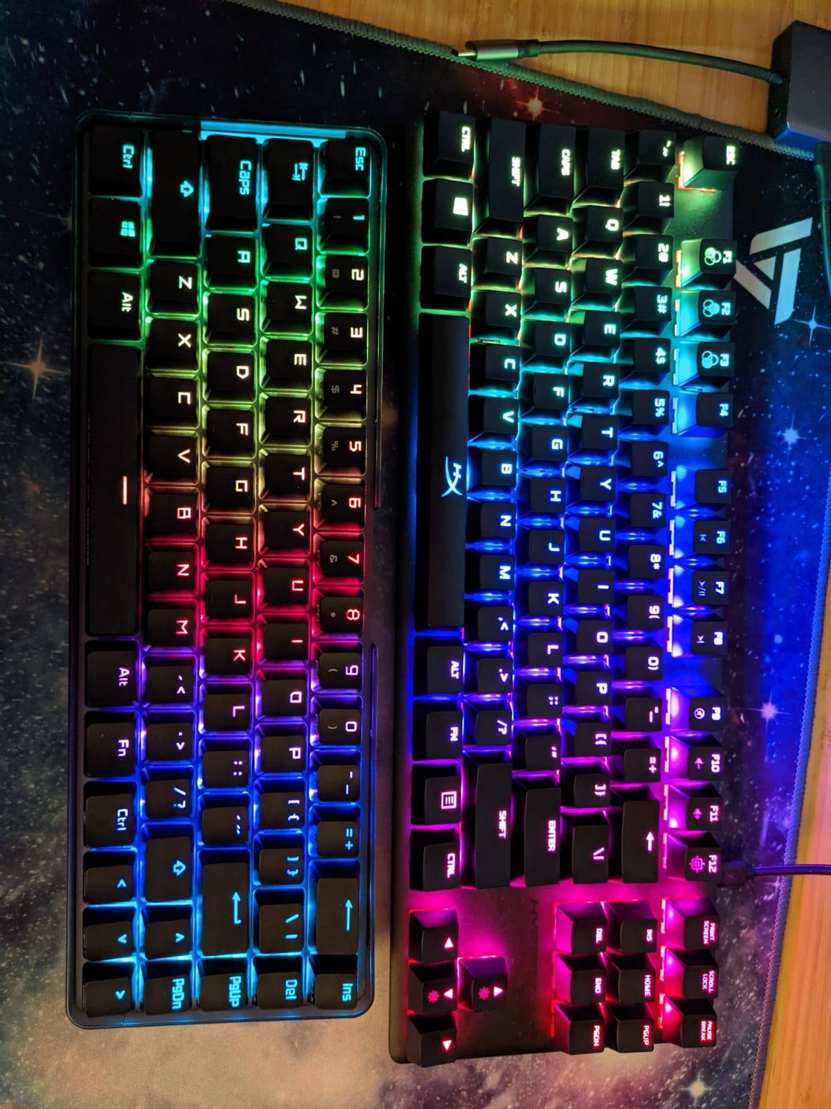 HyperX Alloy Origins Core - Tenkeyless Mechanical Gaming Keyboard, RGB LED Backlit, Linear HyperX Red Switch, Black customer photo 2