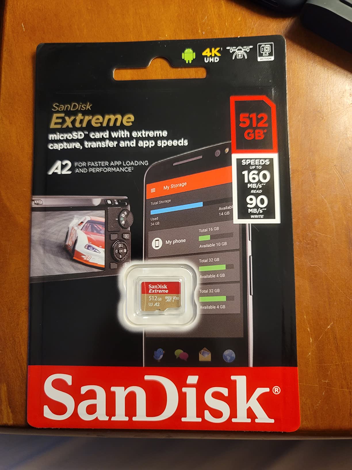 SanDisk 512GB microSDXC [Extreme 160MB/s] microSD Micro SD SDXC UHS 4K U3 V30 A2 C10 Class 10 SDSQXA1-512G Mobile Phone Memory Card customer photo 1