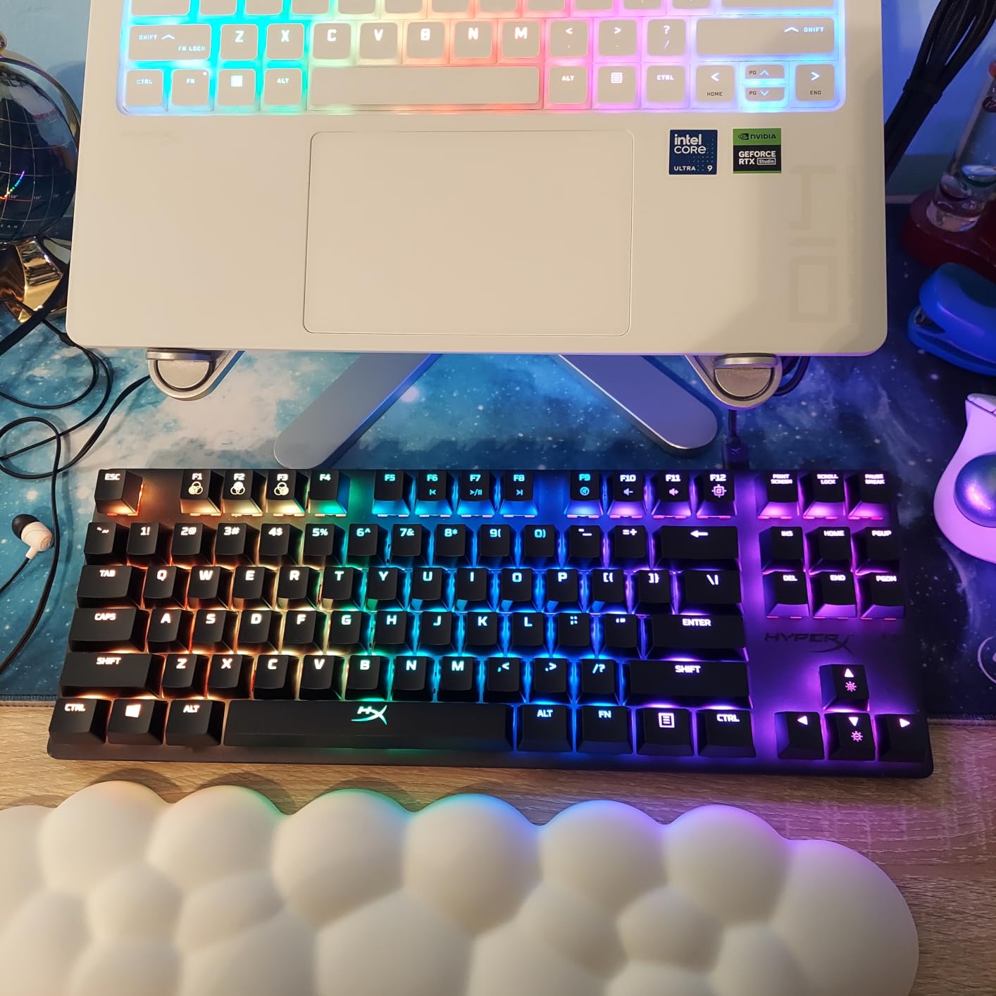 HyperX Alloy Origins Core - Tenkeyless Mechanical Gaming Keyboard, Software Controlled Light & Macro Customization, Compact Form Factor, RGB LED Backlit, Tactile HyperX Aqua Switch, Black customer photo 1