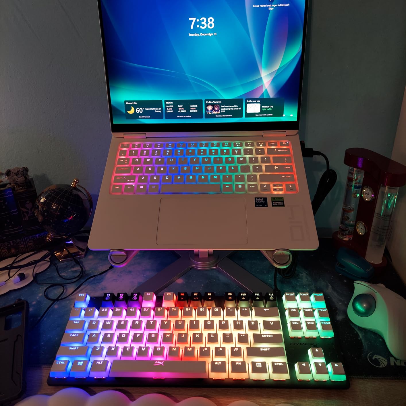 HyperX Alloy Origins Core - Tenkeyless Mechanical Gaming Keyboard, Software Controlled Light & Macro Customization, Compact Form Factor, RGB LED Backlit, Tactile HyperX Aqua Switch, Black customer photo 2