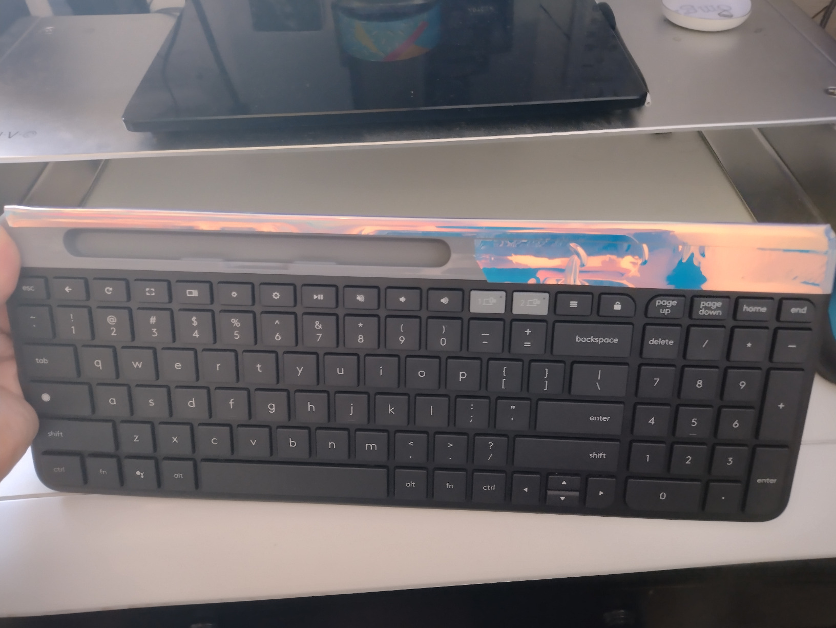 Logitech K580 Slim Multi-Device Wireless Keyboard for Chrome OS customer photo 2