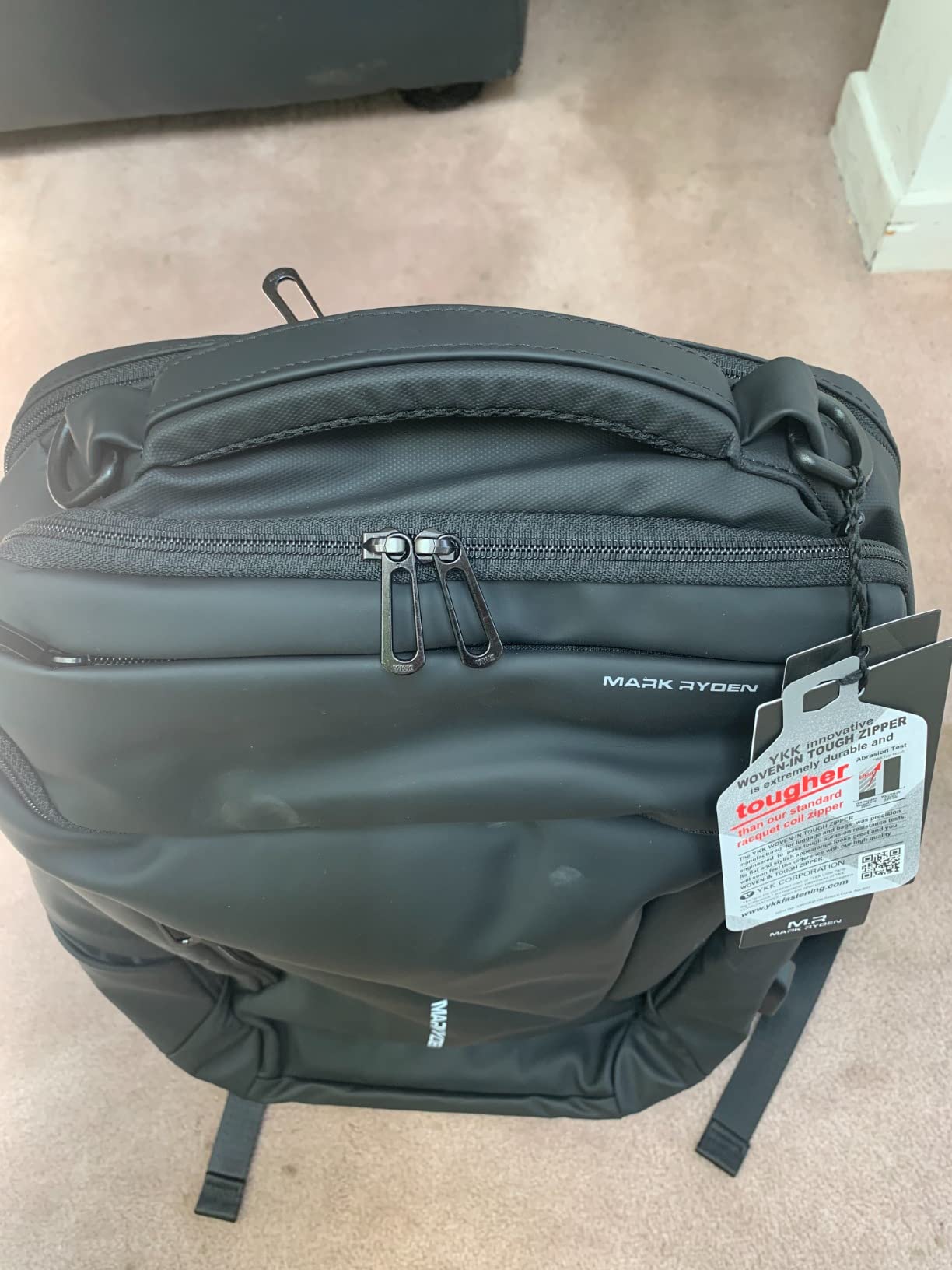 MARK RYDEN Business Backpack for Men 17.3 Inch with USB Charging Port | Water-Resistant Travel Laptop Backpack, High Tech Backpack Fits Notebook & Tech Gear for Travel, Office, Commuting customer photo 2