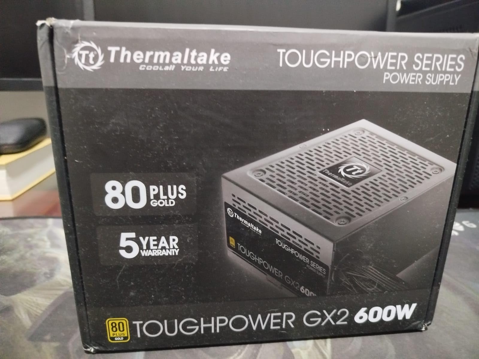 Thermaltake Toughpower GX2 80+ Gold 600W SLI/Crossfire Ready Continuous Power ATX 12V V2.4/EPS V2.92 Non Modular Power Supply 5 Year Warranty customer photo 2