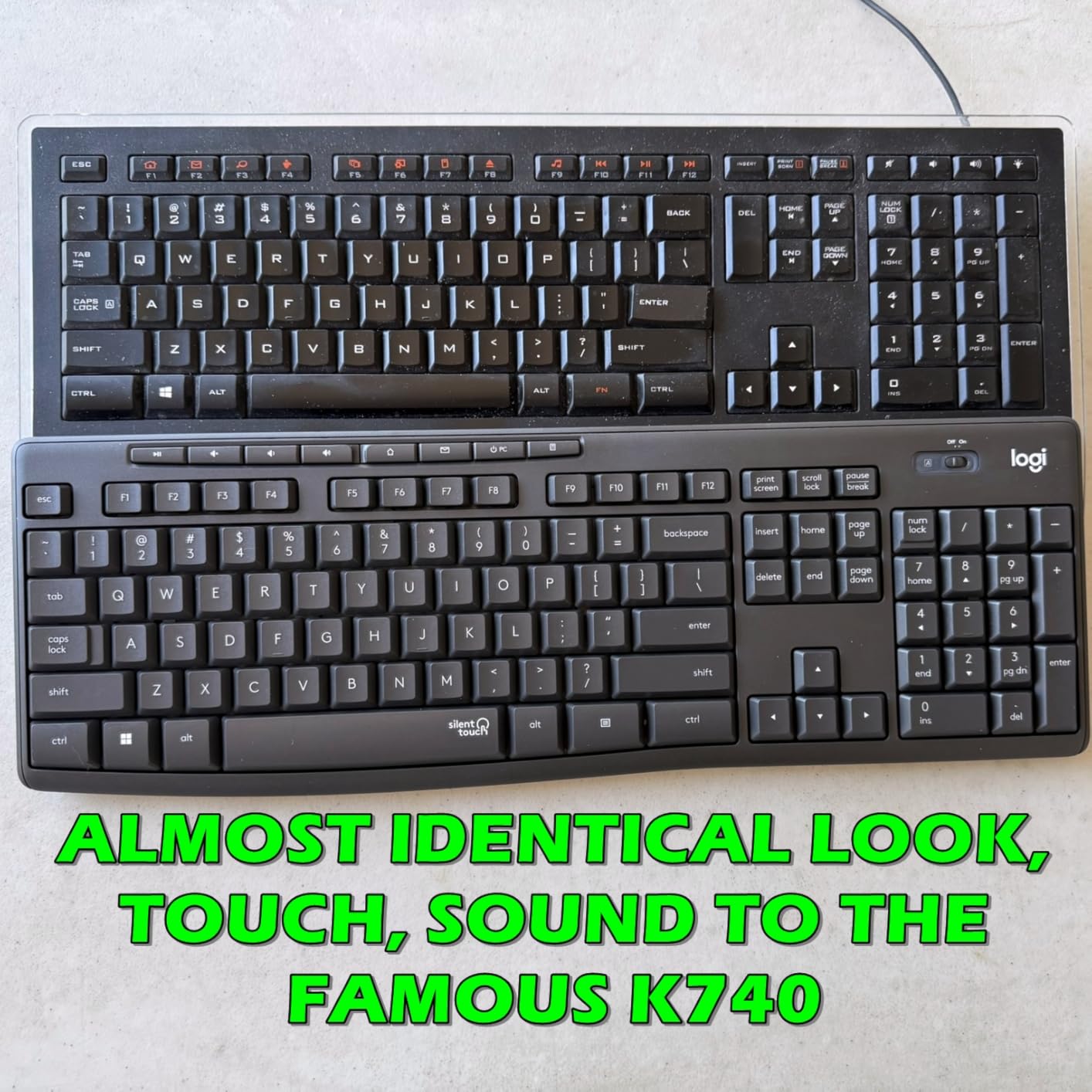 Logitech MK295 Full Size Silent Wireless Keyboard Mouse Combo - Graphite | Full size keyboard with SilentTouch technology, compact ambidextrous mouse with silent click switches, Windows compatible customer photo 1