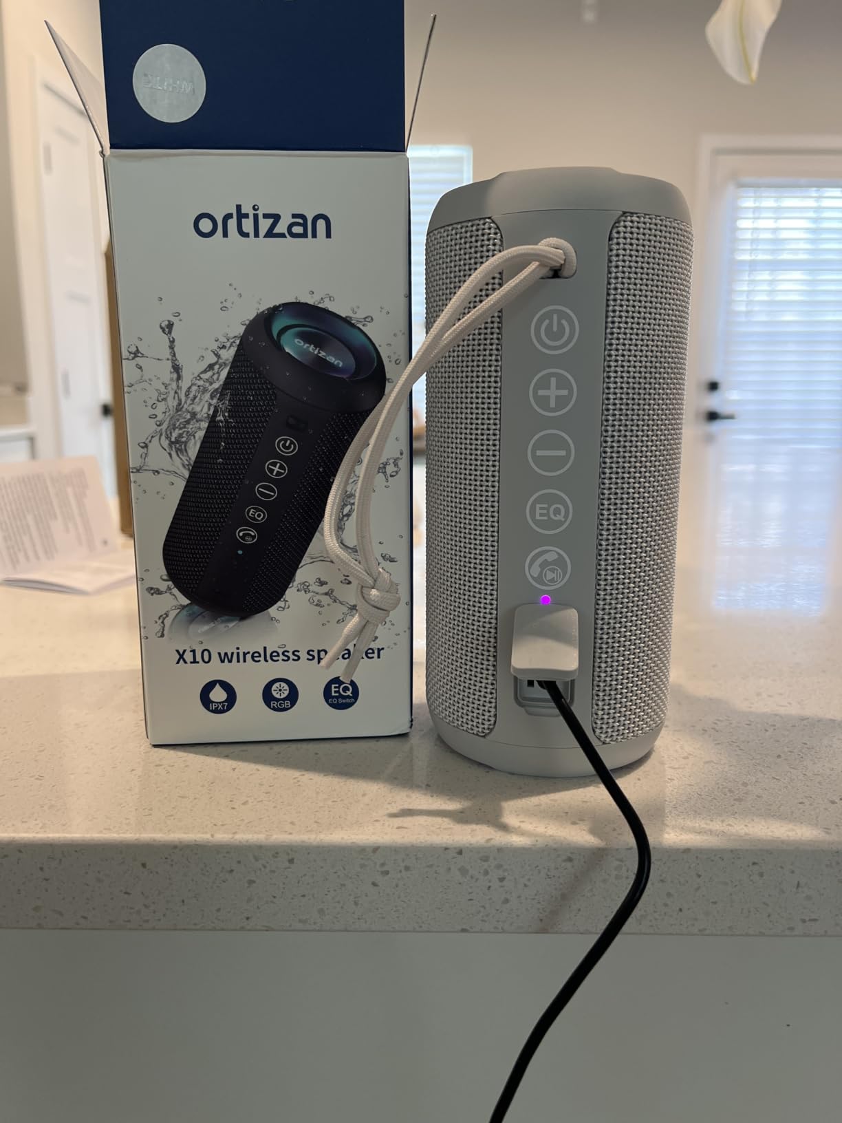 Ortizan X10 Portable Bluetooth Speaker (1st Gen), IPX7 Waterproof, Wireless | Big Sound and Deep Bass, TWS Pairing, 30Hrs of Playtime, for Home/Party/Outdoor/Beach, Birthday Gifts for Men Women - Black customer photo 2