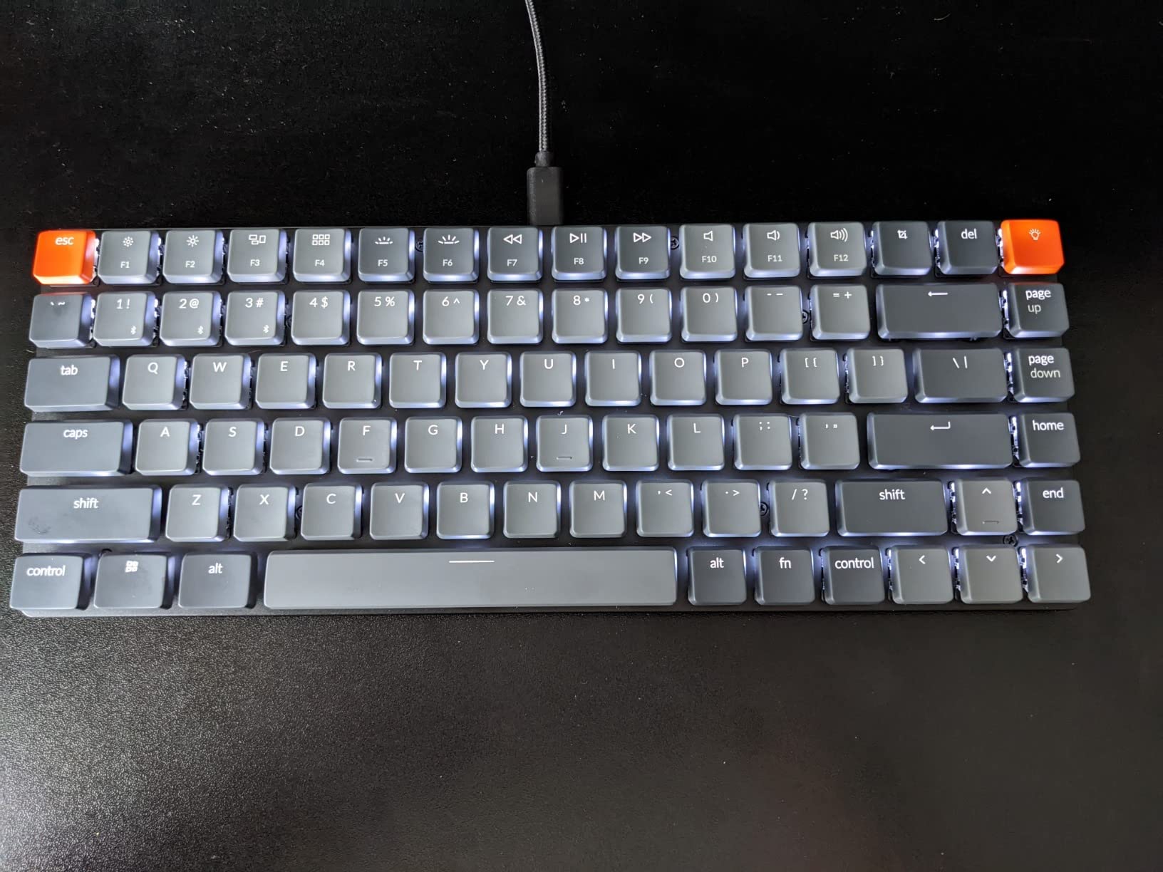 Keychron K3 Version 2, 84 Keys Ultra-Slim Wireless Bluetooth/USB Wired Mechanical Keyboard with White LED Backlit, Low-Profile Keychron Mechanical Brown Switch Compatible with Mac Windows customer photo 2