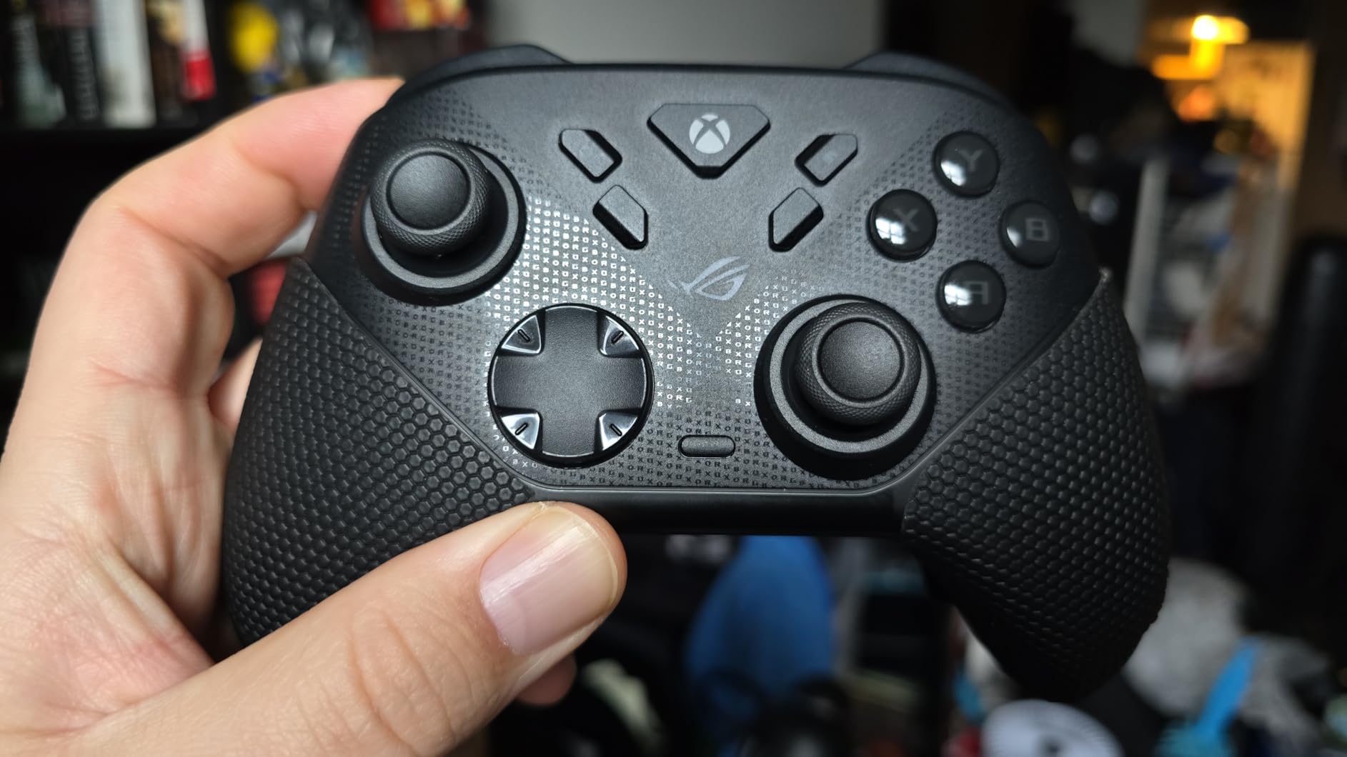 eXtremeRate PlayVital Anti-Skid Sweat-Absorbent Controller Grip for Xbox Core Wireless Controller, Professional Textured Soft Rubber Pads Handle Grips for Xbox Series X/S Controller - Black customer photo 2