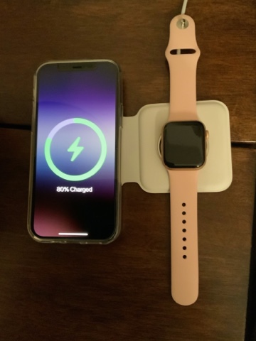 Apple MagSafe Duo - Wireless Charger with Fast Charging Capability, Type C Wall Charger, Compatible with iPhone, AirPods and Watch customer photo 2