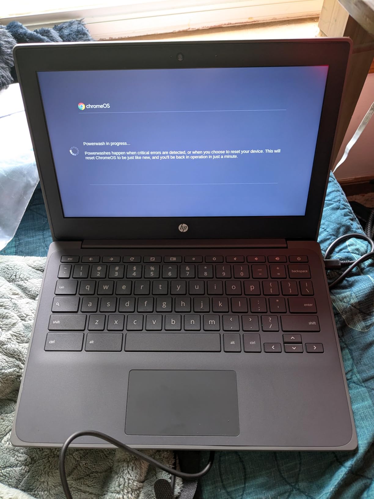 HP Chromebook 11A G8 Education Edition AMD A4-9120C 4GB 32GB eMMC 11.6-inch WLED HD Webcam Chrome OS (Renewed) customer photo 1