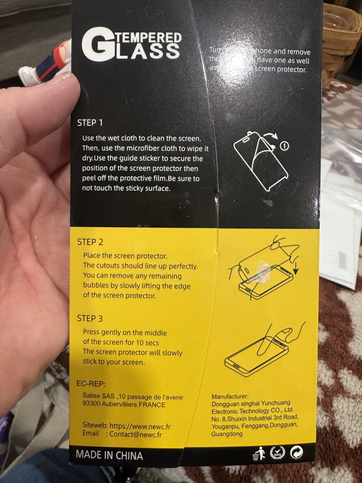 NEW'C 3 Pack Designed for Nintendo Switch Screen Protector Tempered Glass, Case Friendly Scratch Resistant,Bubble-Free, Ultra Resistant customer photo 1