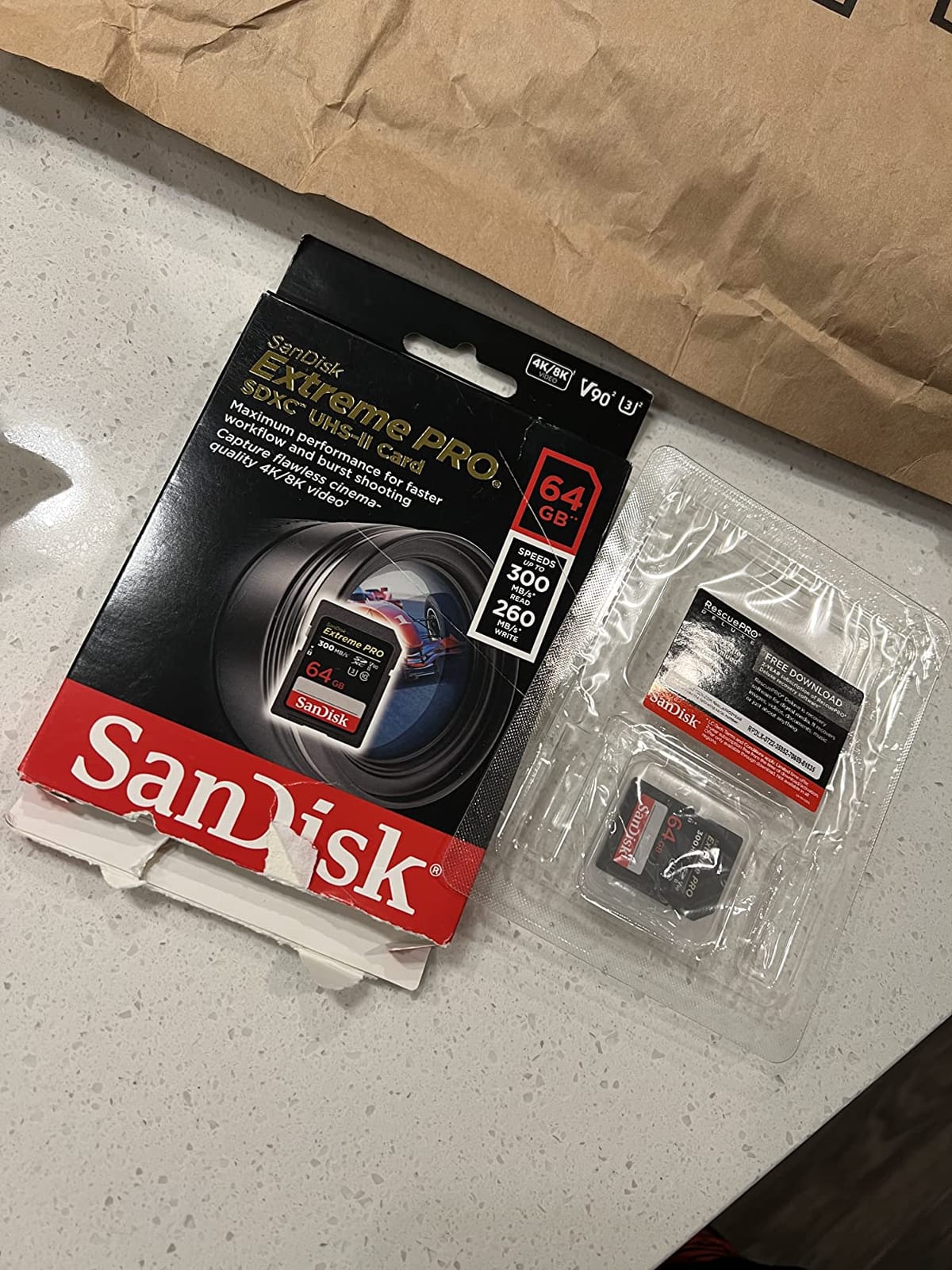 SanDisk 128GB Extreme PRO SDXC UHS-II Memory Card - C10, U3, V90, 8K, 4K, Full HD Video, SD Card - SDSDXDK-128G-GN4IN customer photo 2