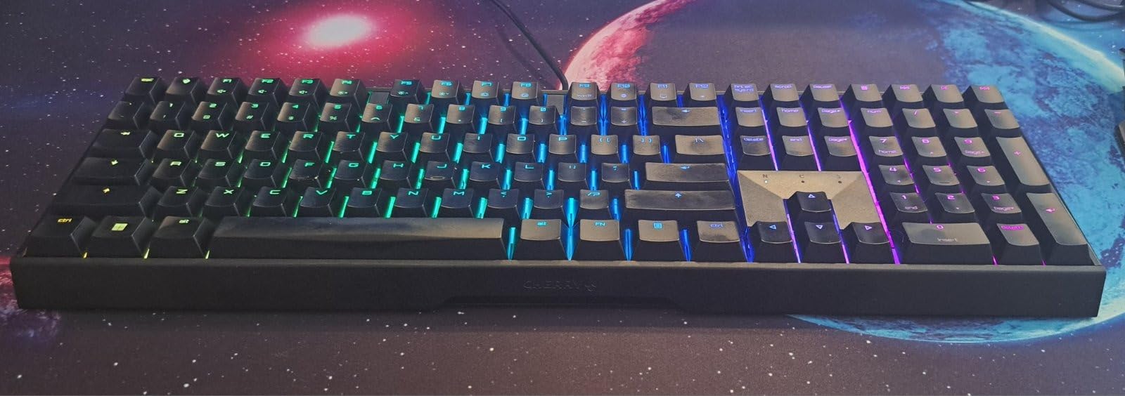 Cherry MX 3.0S Wired Mechanical Gaming Keyboard MX2A Silent RED Switches | Robust Aluminum Housing, RGB-Lighting, Full Key Rollover, Anti Ghosting, Black customer photo 2