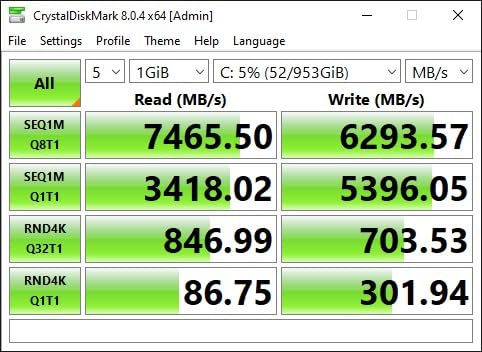 XPG GAMMIX S70 Blade, PCIe Gen4 Solid State Drive, 2TB, Up to 7400/6800 MB/s Read/Write, Aluminum Heatsink, Compatible with PS5, Laptops and PCs, AGAMMIXS70B-2T-CS customer photo 1