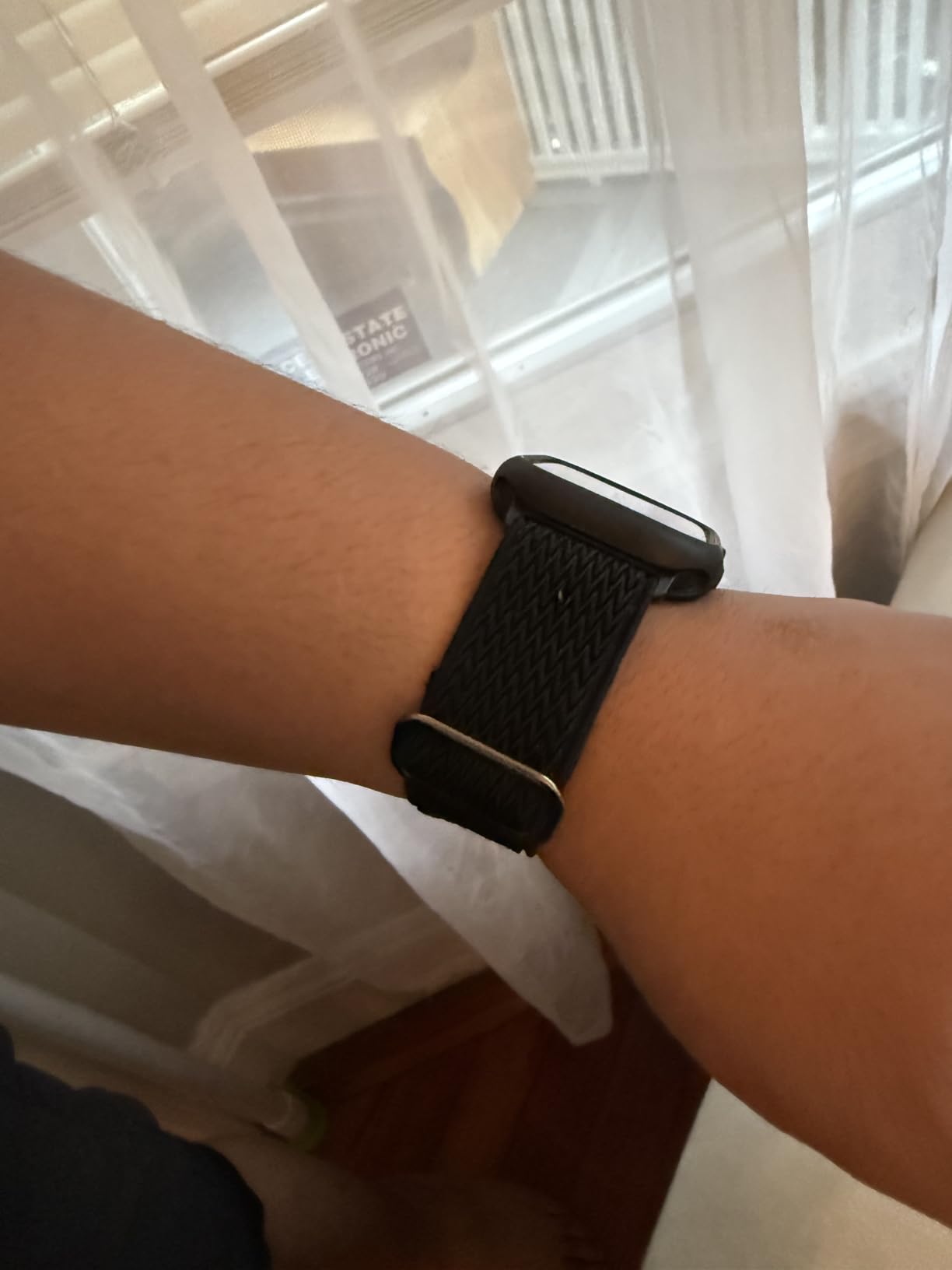 Lerobo Stretchy Nylon Band Compatible with Apple Watch Bands for Women Men | Elastic Solo Loop Sport Strap for iWatch Series 11 10 9 8 7 6 5 4 3 2 1 SE Ultra 38/40/41/42/44/45/46/49mm, Adjustable customer photo 1