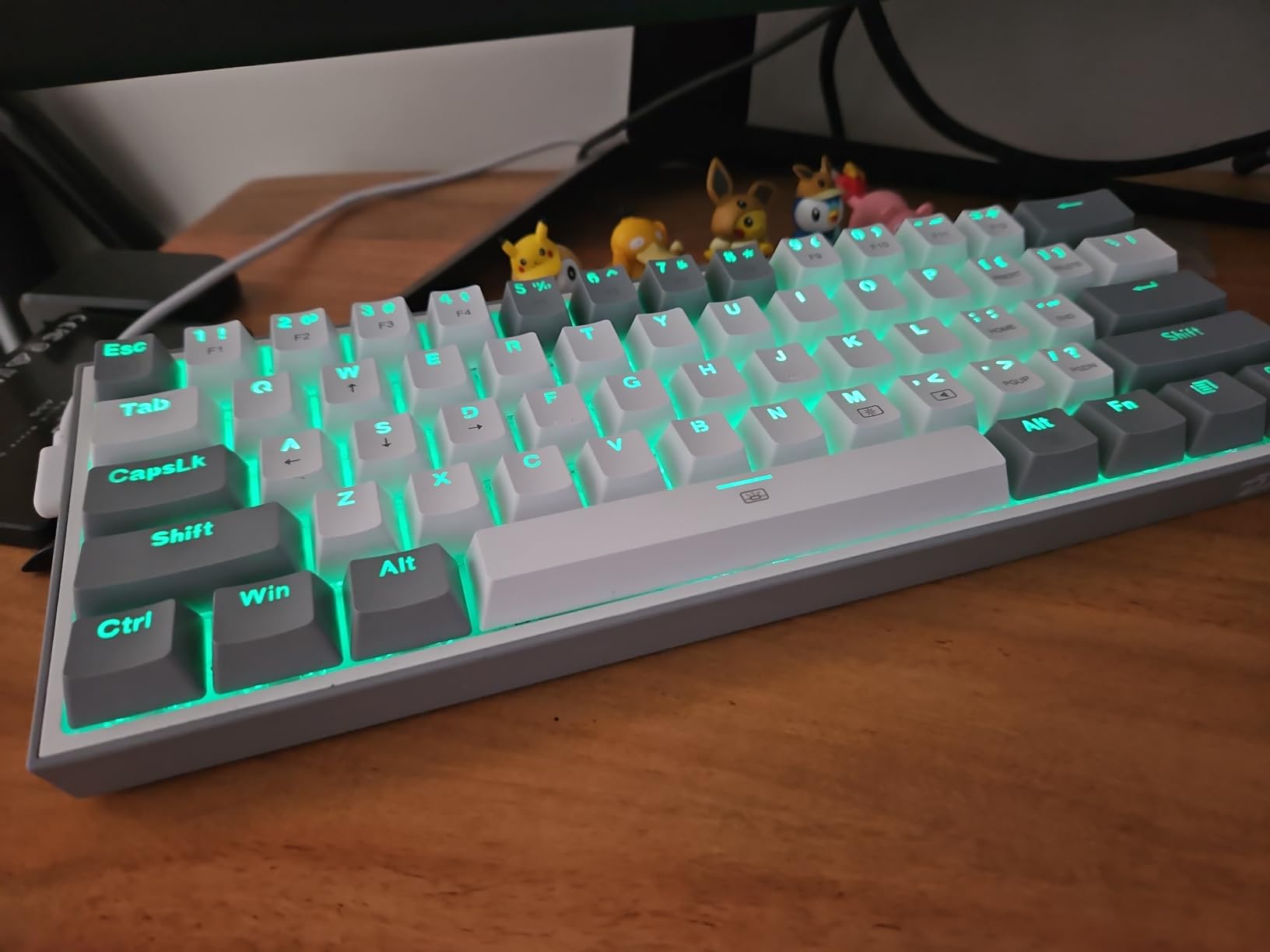 Redragon K617 Wired 60% Compact Hot-Swap RGB Gaming Mechanical Keyboard | 61 Keys Design for More Room to Aim, Swap-Ready Socket for Mod, Vibrant 20-Mode Lighting Hype Vibing, Pro Software Supported customer photo 1