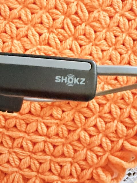 SHOKZ OpenMove - Open-Ear Bluetooth Sport Headphones - Bone Conduction Wireless Earphones - Sweatproof for Running and Workouts, with Sticker Pack (Grey) | Open ear design; PremiumPitch sound; 6H battery and quick charge; Running/Hiking/Climbing customer photo 2