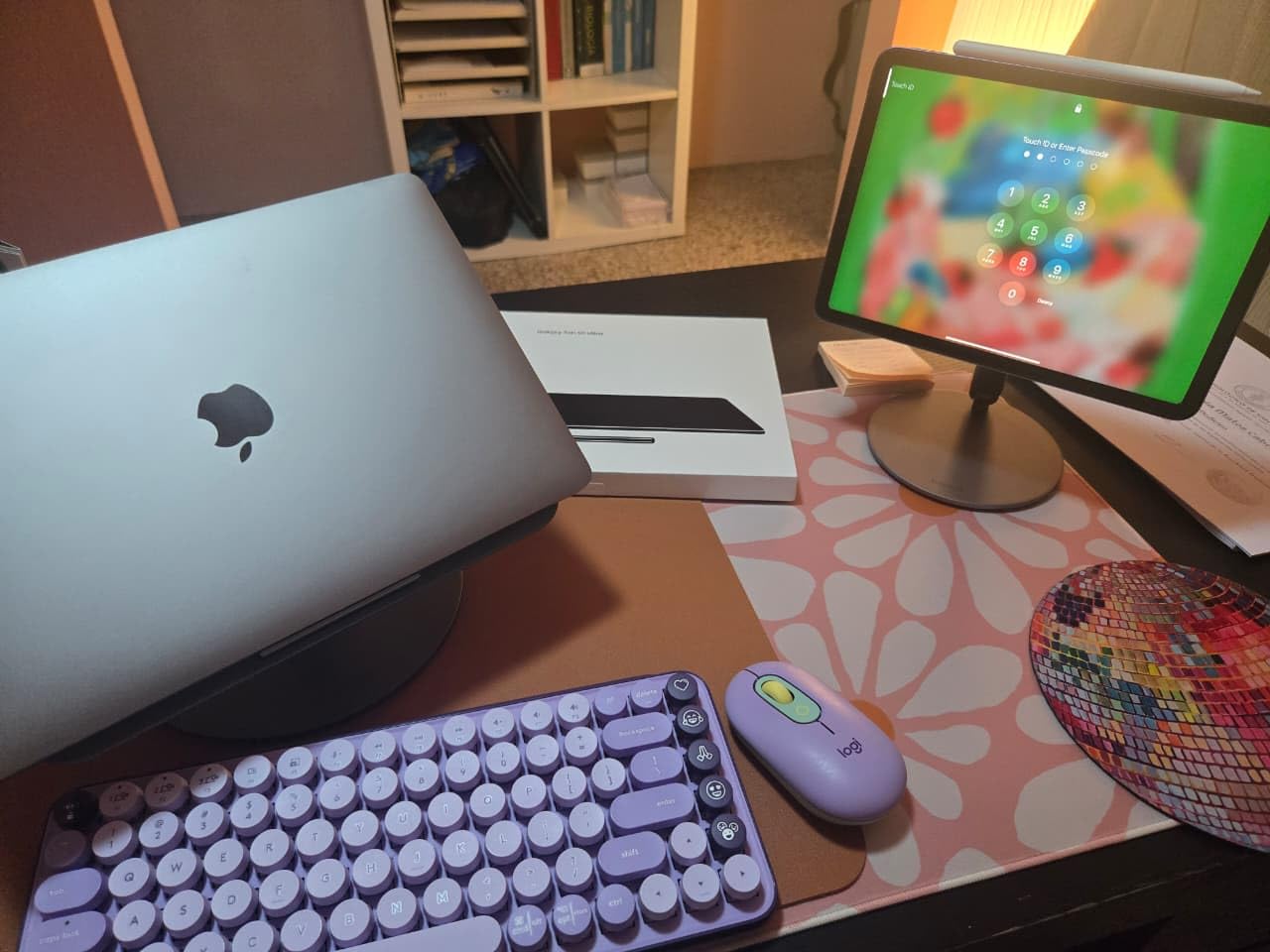 Logitech POP Keys Wireless Mechanical Keyboard with Emoji Keys - Rose | Customizable emoji keys, durable compact design, Bluetooth or USB connectivity, multi-device, multi-OS compatible customer photo 1