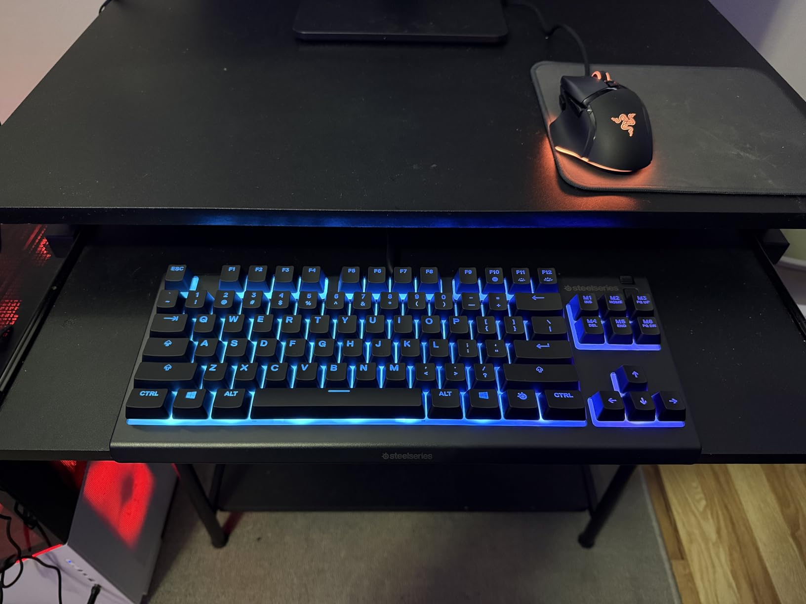 SteelSeries Apex 3 TKL RGB Gaming Keyboard - Tenkeyless Compact Form Factor, 8-Zone RGB, IP32 Water & Dust Resistant, Whisper Quiet Switch, Black customer photo 1
