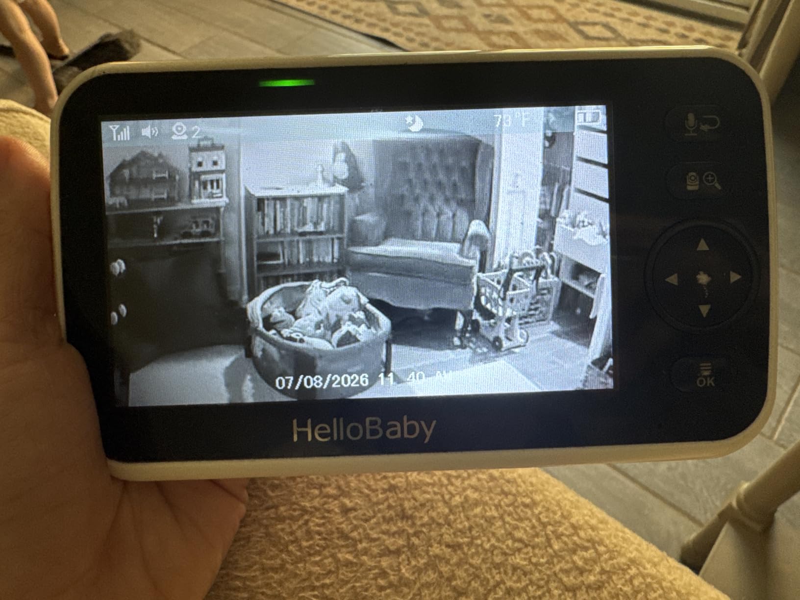 HelloBaby No WiFi Baby Monitor Camera and Audio HB6550, 5