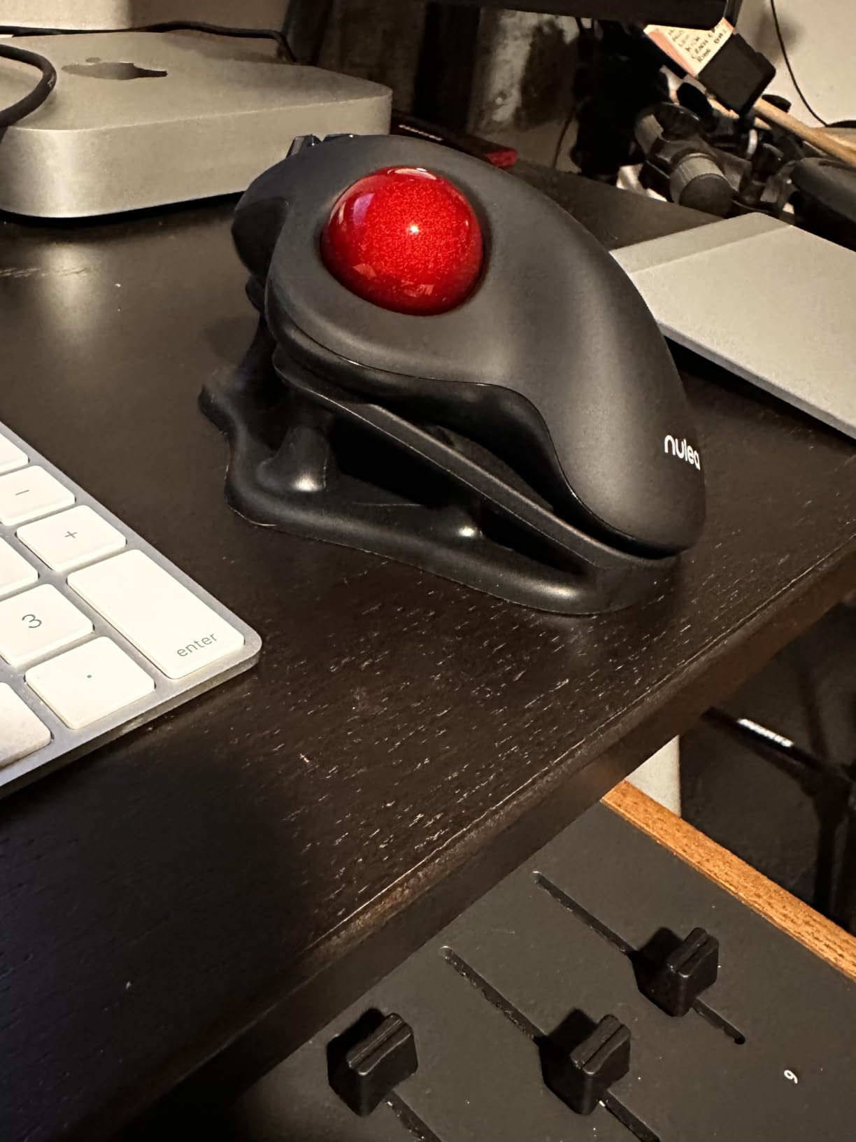 Nulea M501 Wireless Trackball Mouse Ergonomic Thumb Control, 4 DPI Levels | Rechargeable mouse with bluetooth USB receiver, 3 device use, smooth tracking, compatible with PC Mac Windows customer photo 2