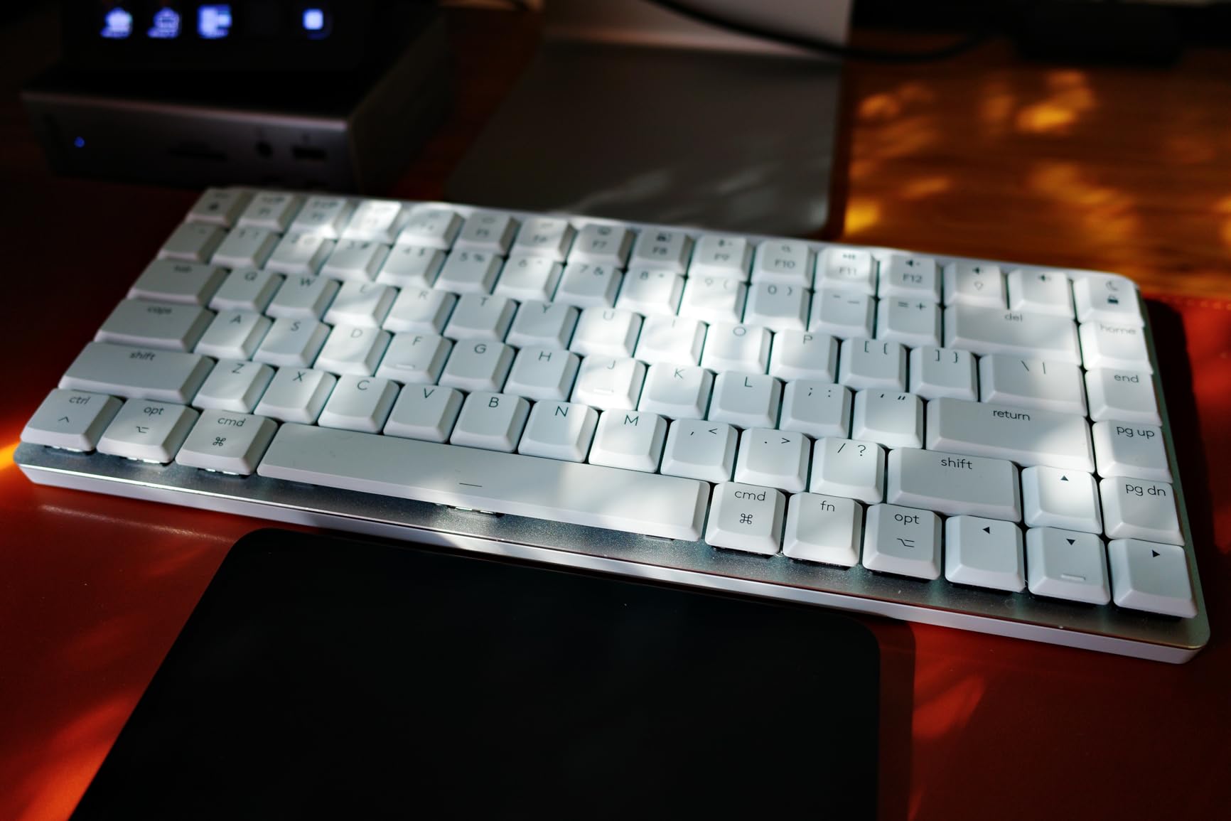 Logitech MX Mechanical Mini Mac Wireless Keyboard Low-Profile - Space Grey | Tactile quiet mechanical switches, Smart backlit keys, Bluetooth pairs with 3 devices, USB-C rechargeable, 15 days customer photo 2