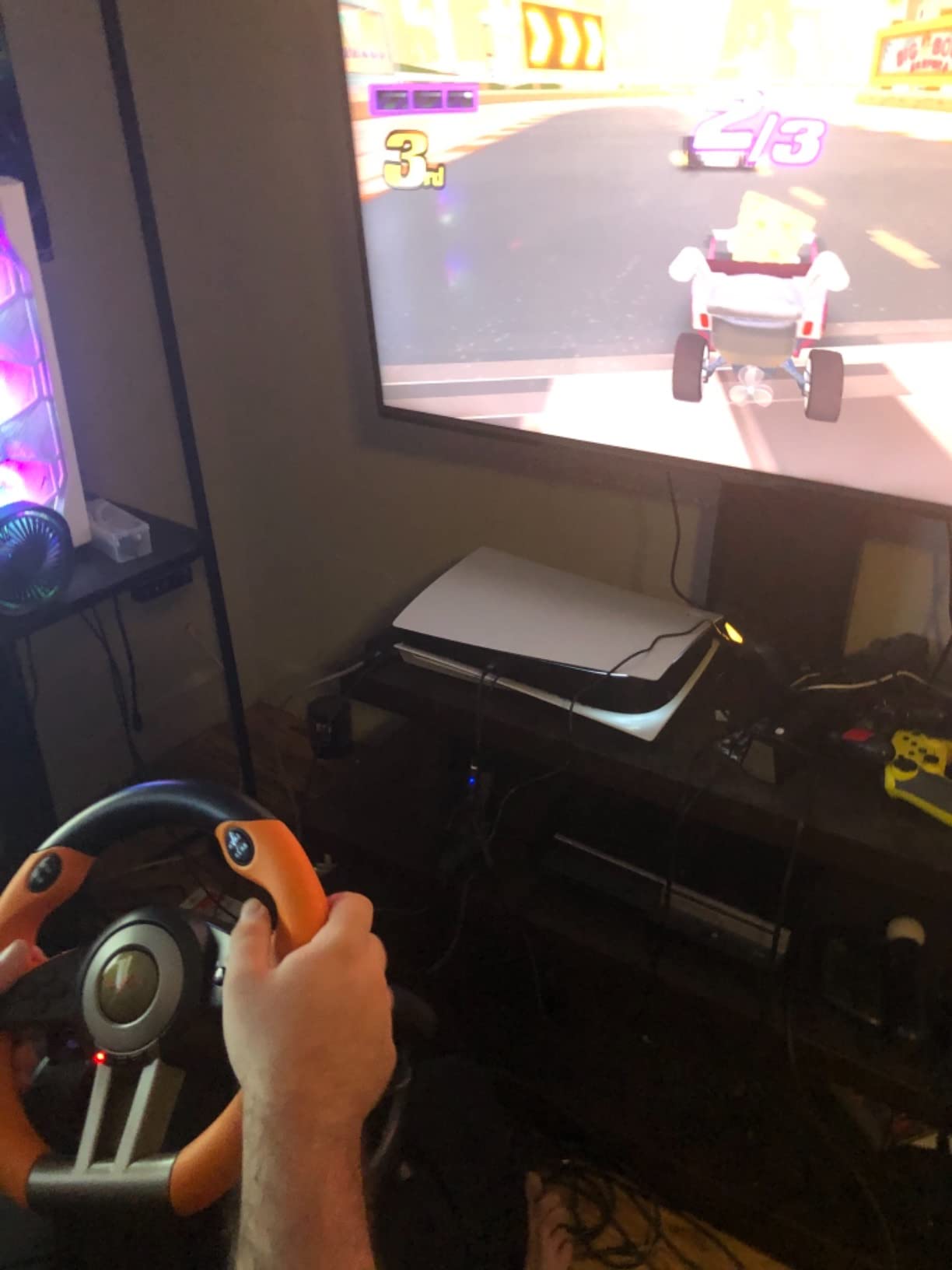 PXN V3 PRO Racing Wheel with Pedals for PC, Xbox, PS4, Switch - 11-Inch Wheel, 180 degree customer photo 1