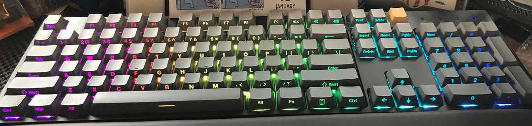 Keychron C2 Pro Wired Custom Mechanical Keyboard Full Size Layout QMK/VIA Programmable Macro RGB Backlit with Hot-Swappable Keychron K Pro Brown Switch OEM Profile PBT Keycaps for Mac Windows Linux customer photo 2