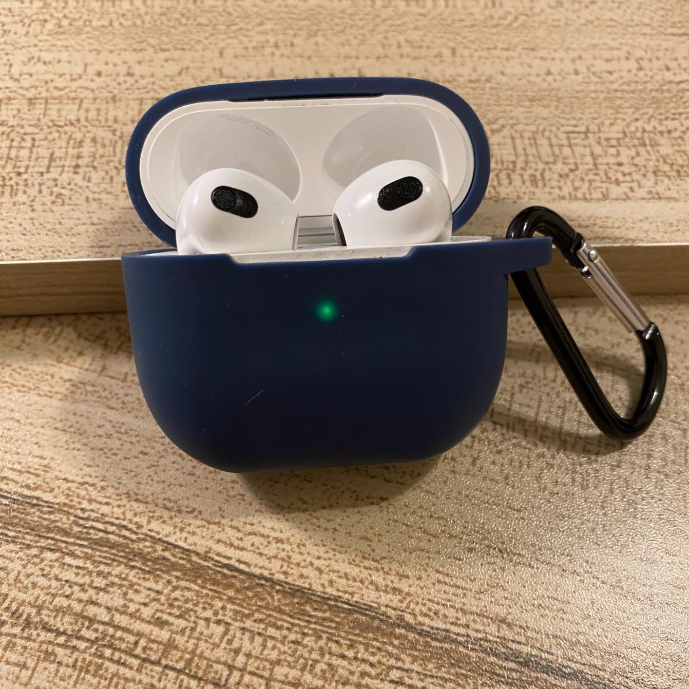Compatible with AirPods 3 Case, Protective Silicone Cover for AirPods 3rd Generation Case 2021, Wireless Charging - Blue customer photo 1