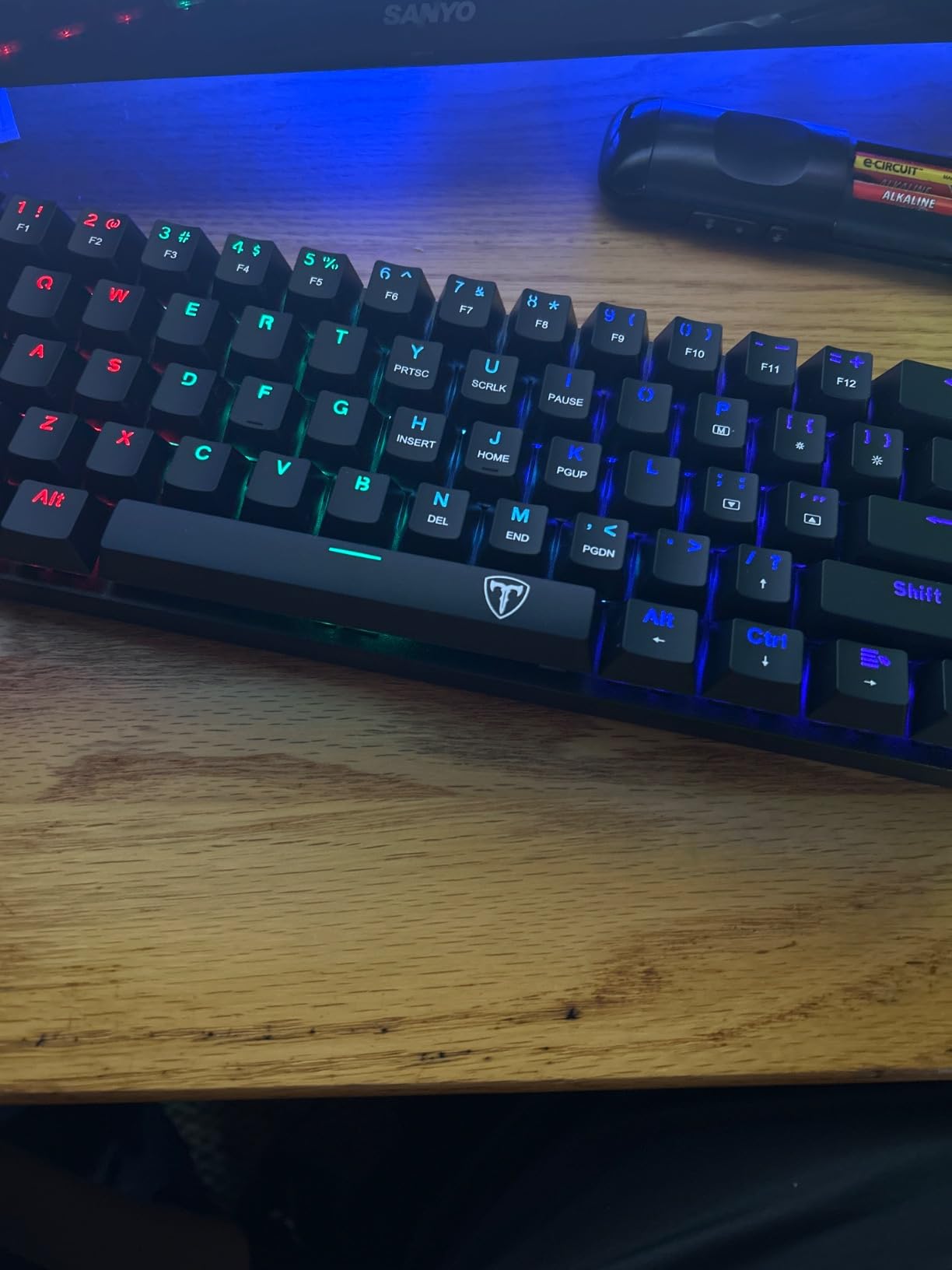 60% Wired Mechanical Gaming Keyboard with Blue Switches, LED Backlit customer photo 2
