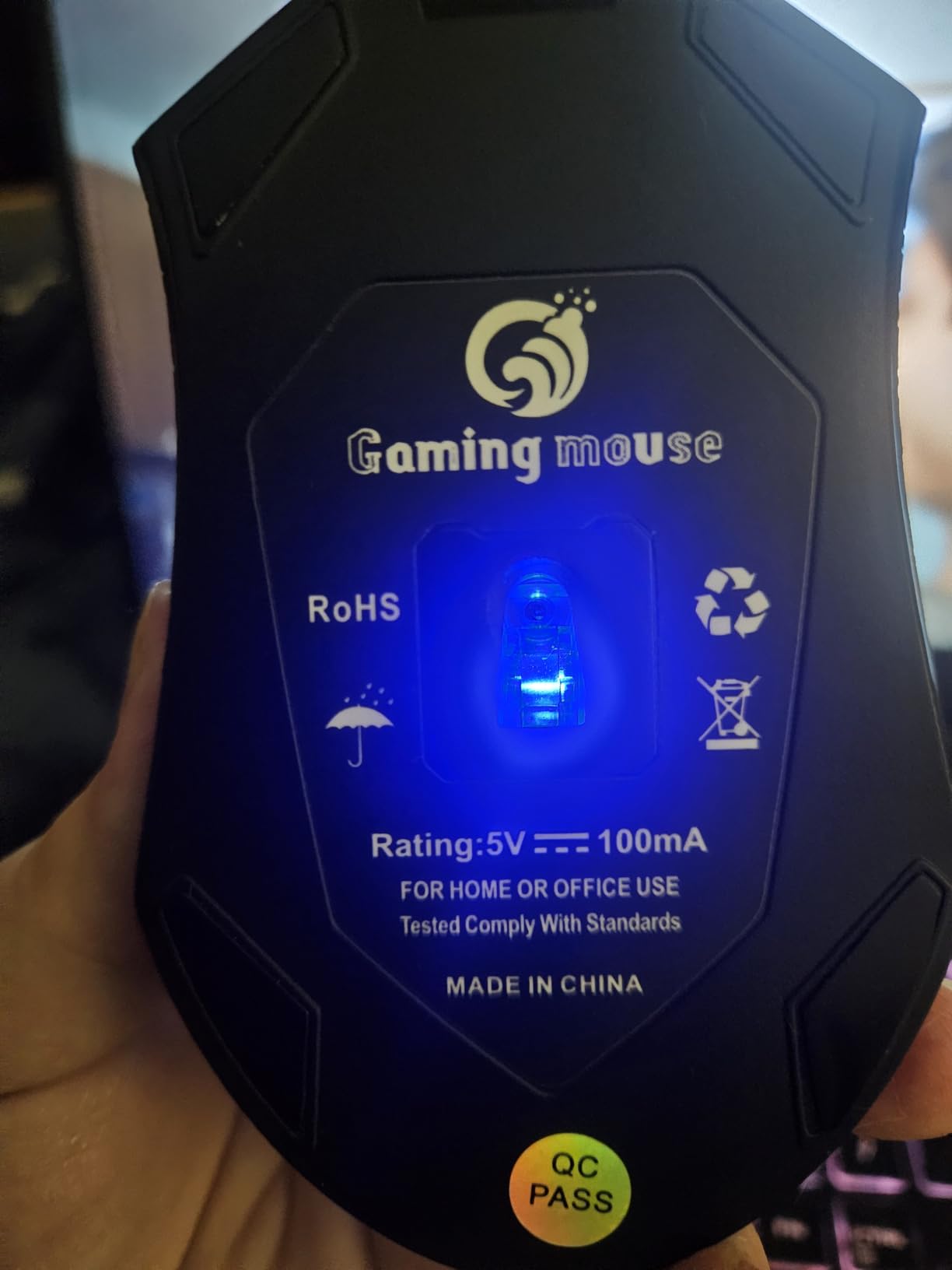 Wired Gaming Mouse with Fan, Cooling Fan Honeycomb PC Mouse | RGB Led Gaming Mouse for Laptop, Silent Click & 4 DPI Levels - No Sweaty Palm customer photo 1