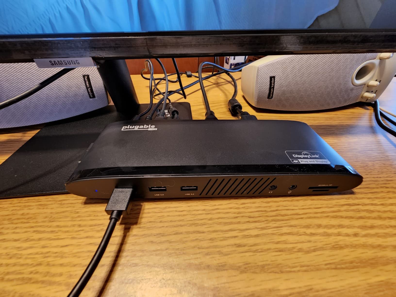Plugable USB C Laptop Docking Station, Dual Monitor 4K 60Hz for Apple Mac M1/M2/M3/M4/M5, Neo 2X HDMI or DisplayPort for MacBook, 100W Charging DisplayLink Dock, Driver Install Required (UD-6950PDH) customer photo 1