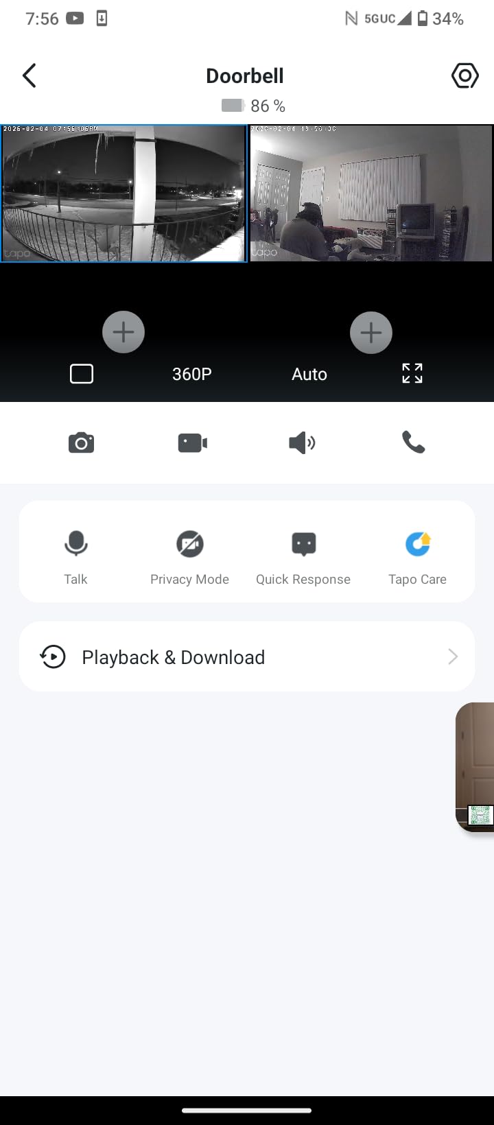 Tapo TP-Link 2K Pan Tilt Security Camera for Baby Monitor, Dog Camera w/Motion Detection, 2-Way Audio Siren, Night Vision, Cloud & SD Card Storage (Up to 256 GB), Works with Alexa & Google Home (C210) customer photo 1