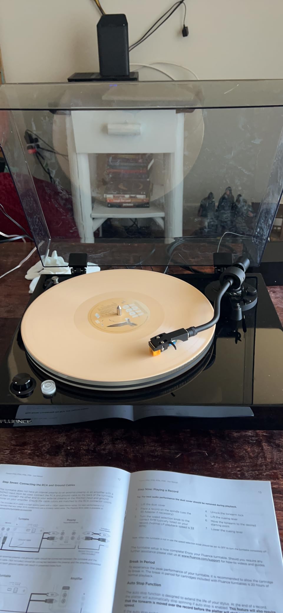 Fluance RT85N Reference High Fidelity Vinyl Turntable Record Player with Nagaoka MP-110 Cartridge, Acrylic Platter, Speed Control Motor, High Mass MDF Wood Plinth, Vibration Isolation Feet - Walnut customer photo 1