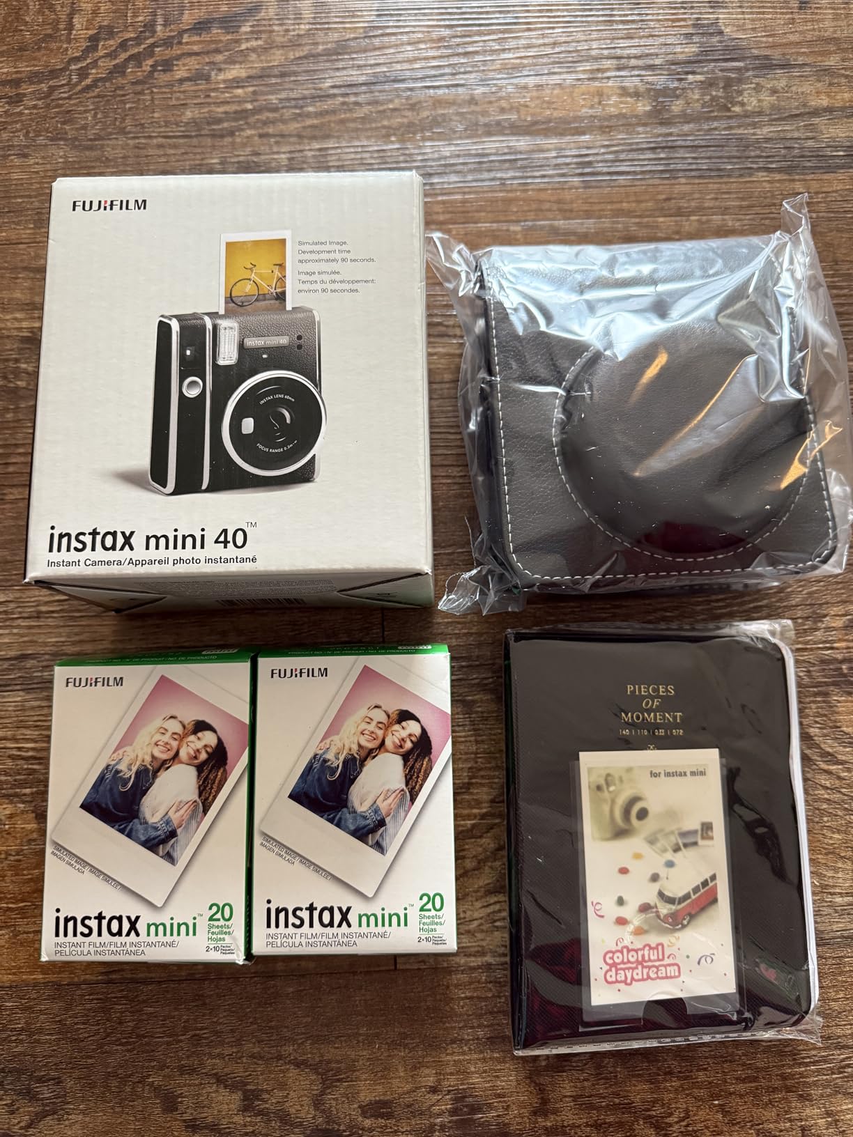 Fujifilm Instax Mini 41 Instant Camera Vintage Black + Fujifilm Value Pack (40 Sheets) + Shutter Accessories Bundle, Includes Vintage Style Compatible Carrying Case, Black Photo Album 64 Pockets customer photo 1