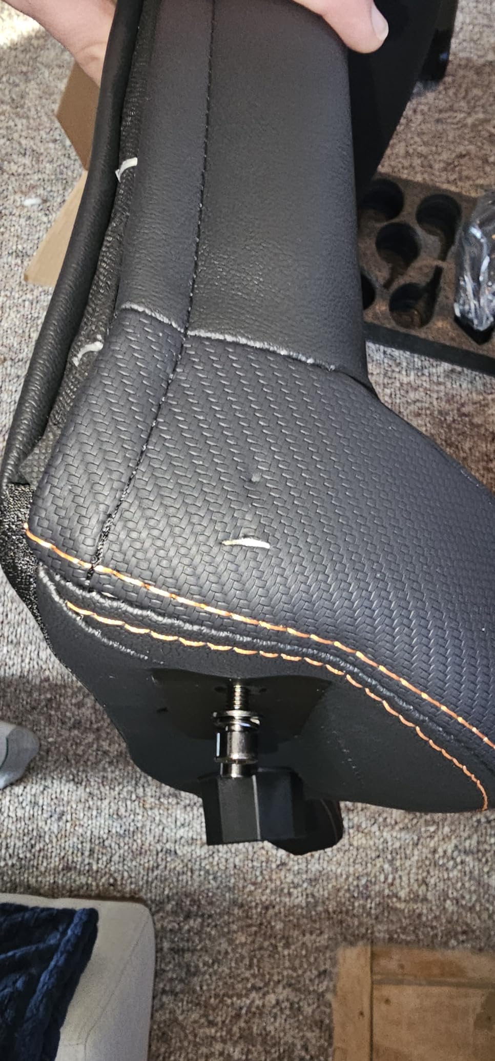 Anda Seat Kaiser 3 Large Gaming Chair for Adults - Ergonomic Black PVC Leather Gaming Seat with Lumbar Support, Comfortable Office Chair with Neck Support - Heavy Duty Wide Computer Seat customer photo 1