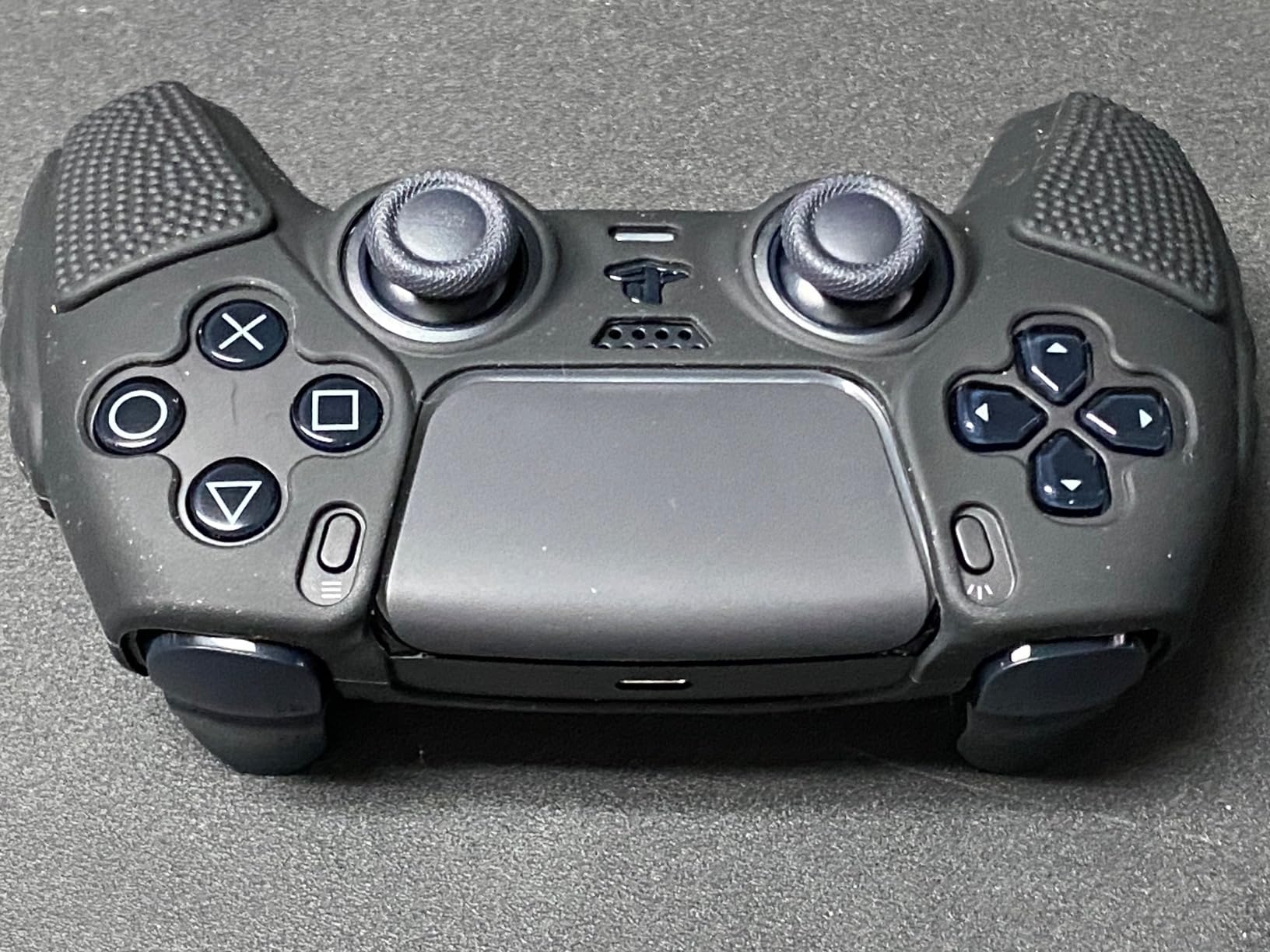 SIKEMAY Anti-Slip PS5 Controller Skin, Soft Thicken Non-Slip Studded Silicone Gel Grip Protective Cover Case for PlayStation 5 Controller Grip, 2 Pack with 8 x Thumb Grip Caps customer photo 2
