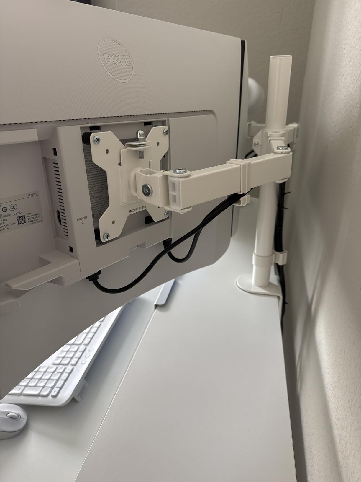 Dell S2725HS 27 Inch Monitor, FHD (1920x1080) Display, 100Hz Refresh Rate, 1500:1 Contrast Ratio, TUV Rheinland Eye Comfort 4 Star, Integrated 2x5W Speaker, Height/Tilt/Swivel/Pivot- Ash White Color customer photo 2