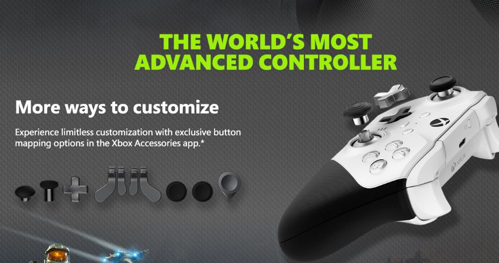 Xbox Wireless Gaming Controller | Elite Series 2 Core | White | Console, PC, and Android | Adjustable Thumbsticks | Trigger Locks customer photo 1