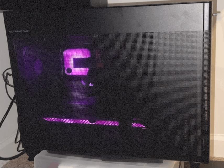 ASUS Prime AP201 Micro ATX PC Case, SFF Ready Compact Design, Pre-Installed Fan, Mesh Panel, Tool-Free Side Panels, Support 360mm Radiator, GPU Support up to 338mm, ATX PSU Compatible, 2 year warranty customer photo 1