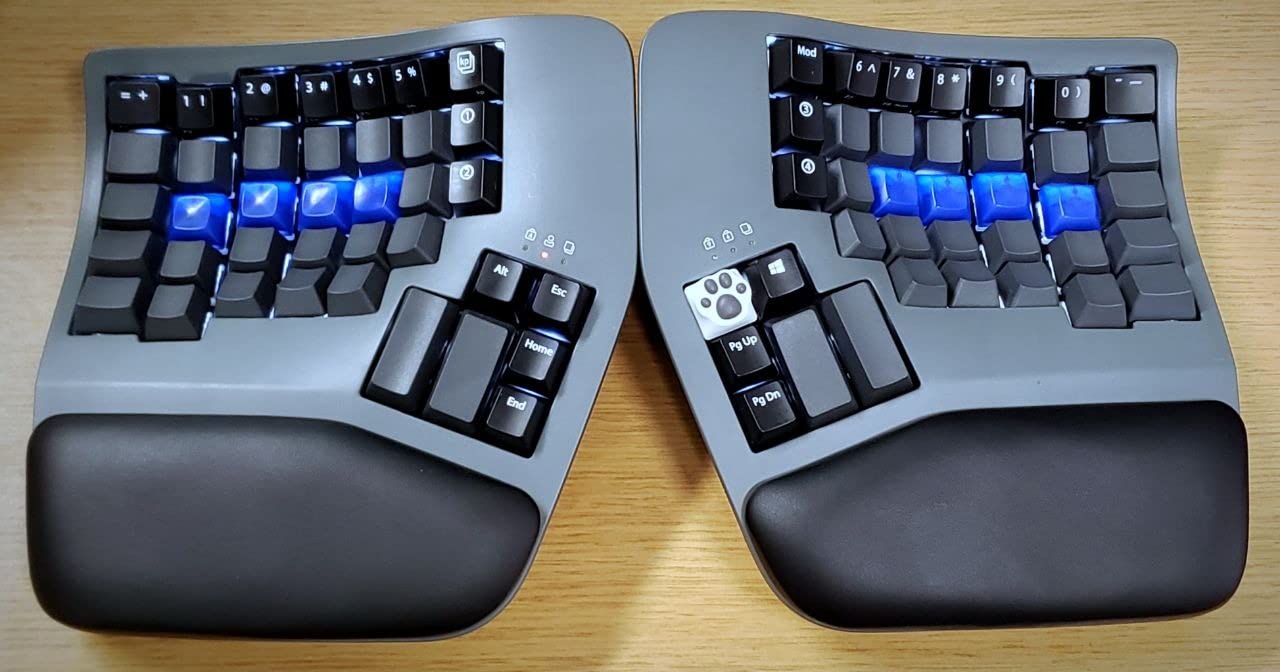 Kinesis Advantage360 Professional Split Ergonomic Keyboard - Bluetooth, Mechanical Switches, Fully Programmable Open Source, Contoured Shape, Adjustable Tenting, Backlit customer photo 1