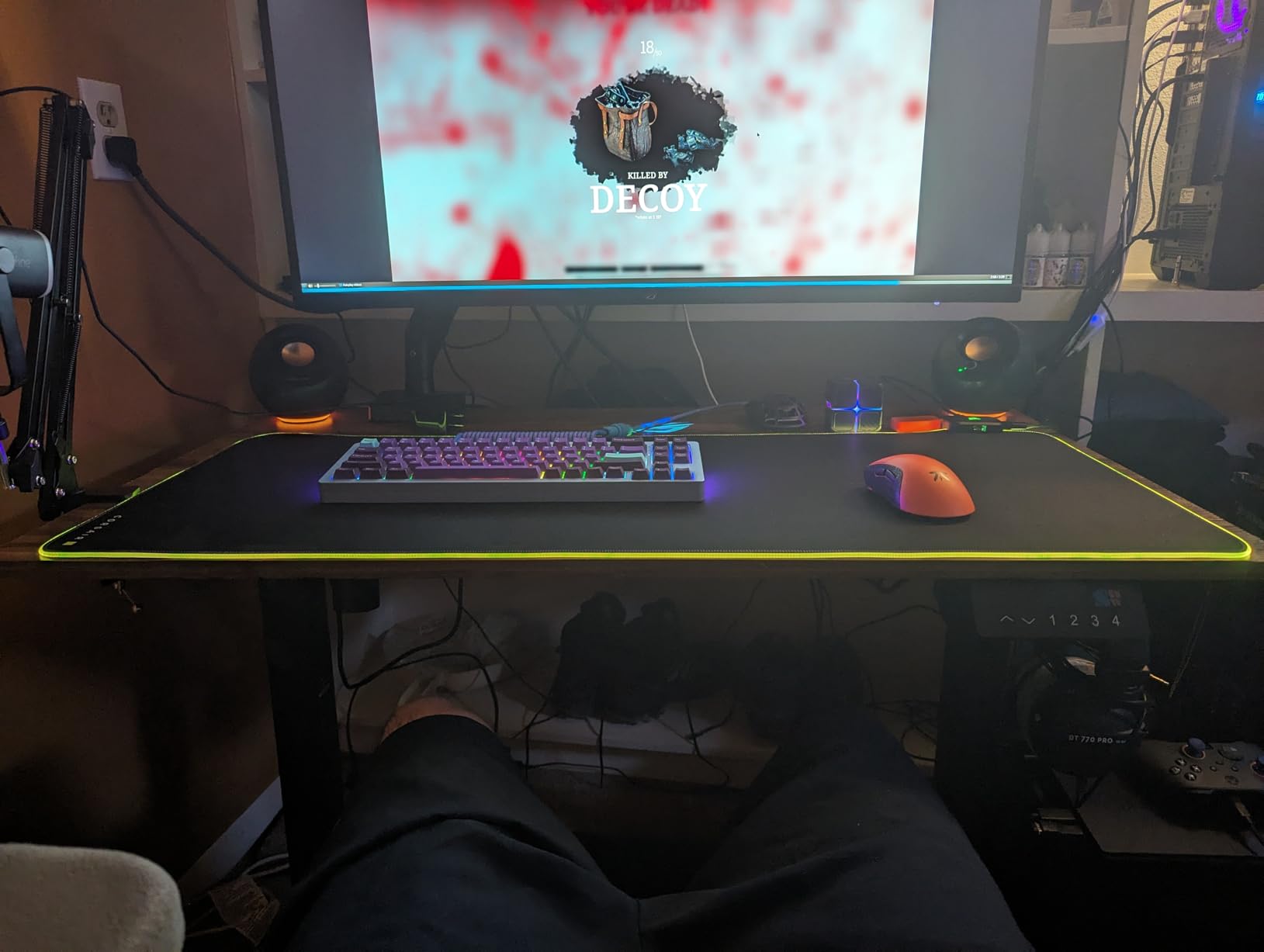 Corsair MM700 RGB Extended 3XL Cloth Gaming Mouse Pad/Desk Mat - Massive 1,220mm x 610mm (48
