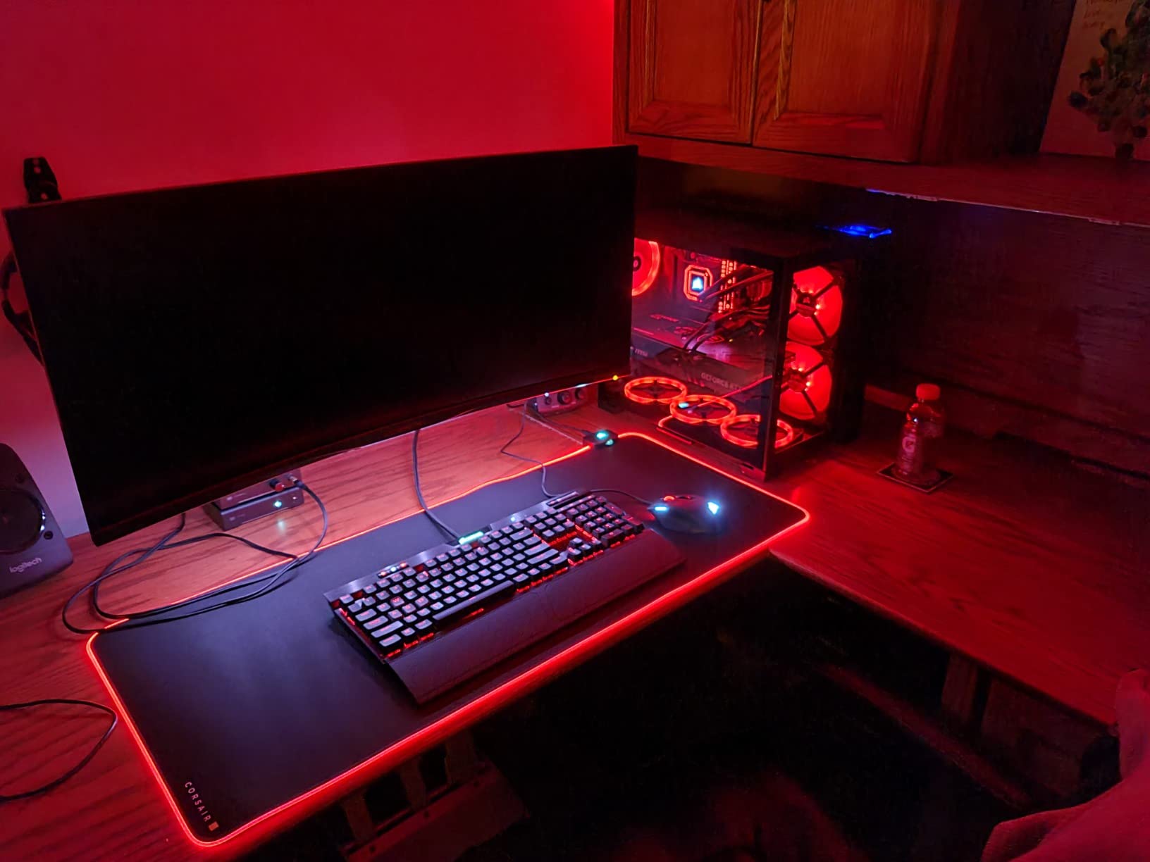 Corsair MM700 RGB Extended 3XL Cloth Gaming Mouse Pad/Desk Mat - Massive 1,220mm x 610mm (48