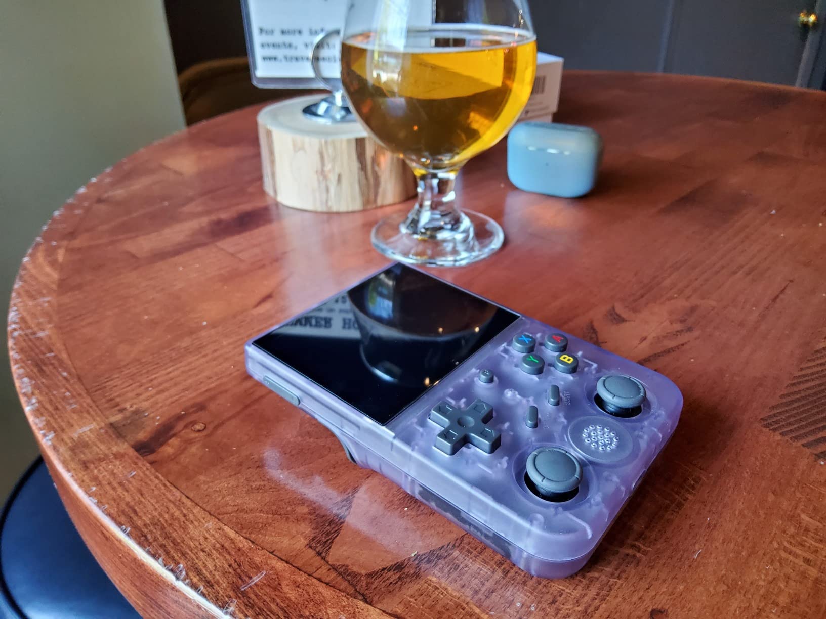 Voacle Anbernic RG353V Retro Handheld Game Console, Dual OS Android 11 and Linux System Support 5G WIFI 4.2 Bluetooth Moonlight Streaming TV Output 64G SD Card 4452 Games (RG353V-Purple) customer photo 2