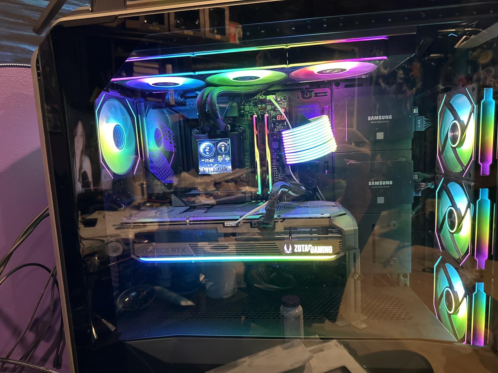 G.SKILL Trident Z5 Neo RGB Series DDR5 RAM (AMD EXPO) 64GB (2x32GB) 6000MT/s CL30-40-40-96 1.40V Desktop Computer Memory U-DIMM - Matte Black (F5-6000J3040G32GX2-TZ5NR) customer photo 2