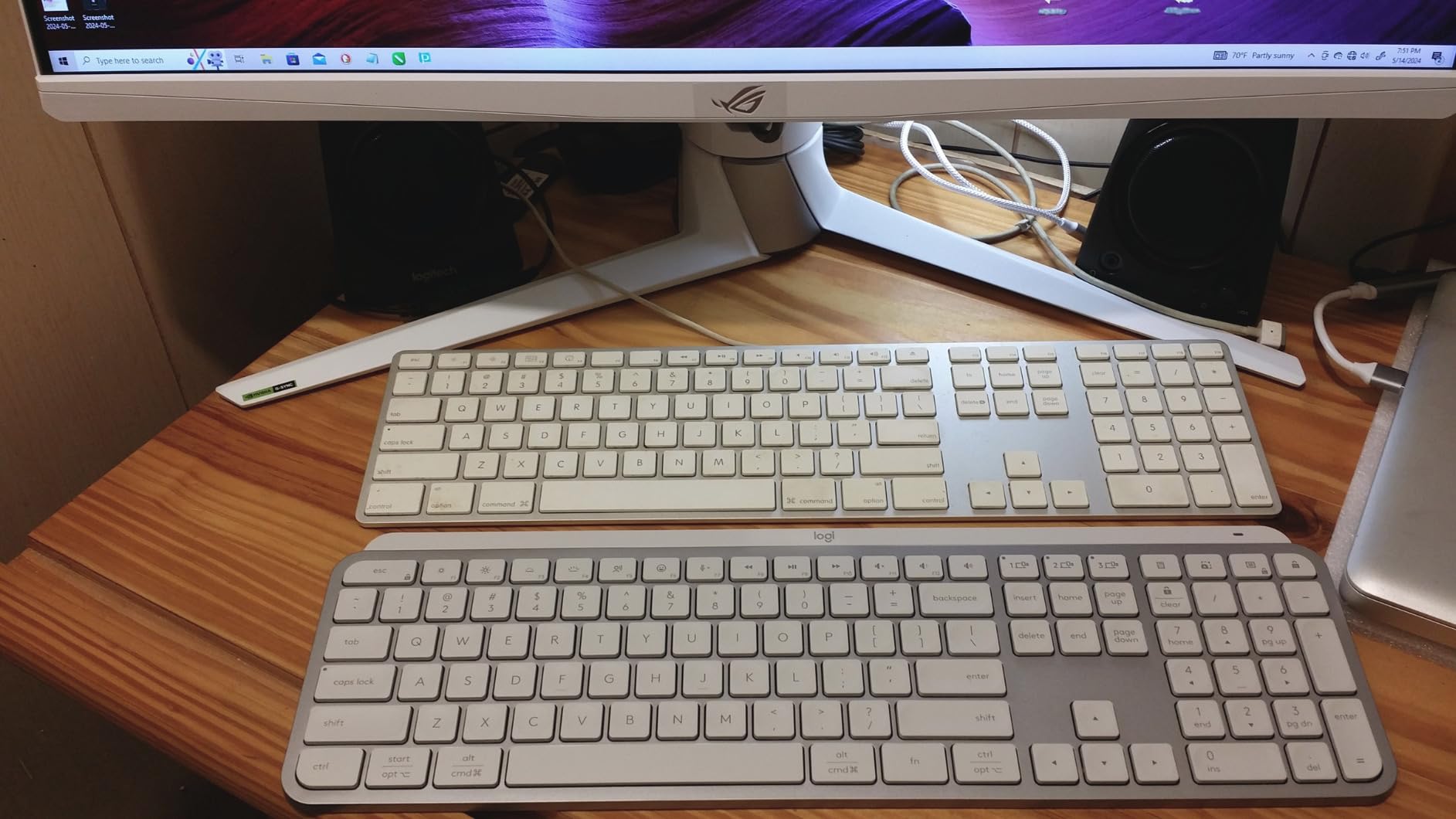 Logitech MX Keys S Wireless Keyboard Low Profile Fluid Precise - Graphite customer photo 1