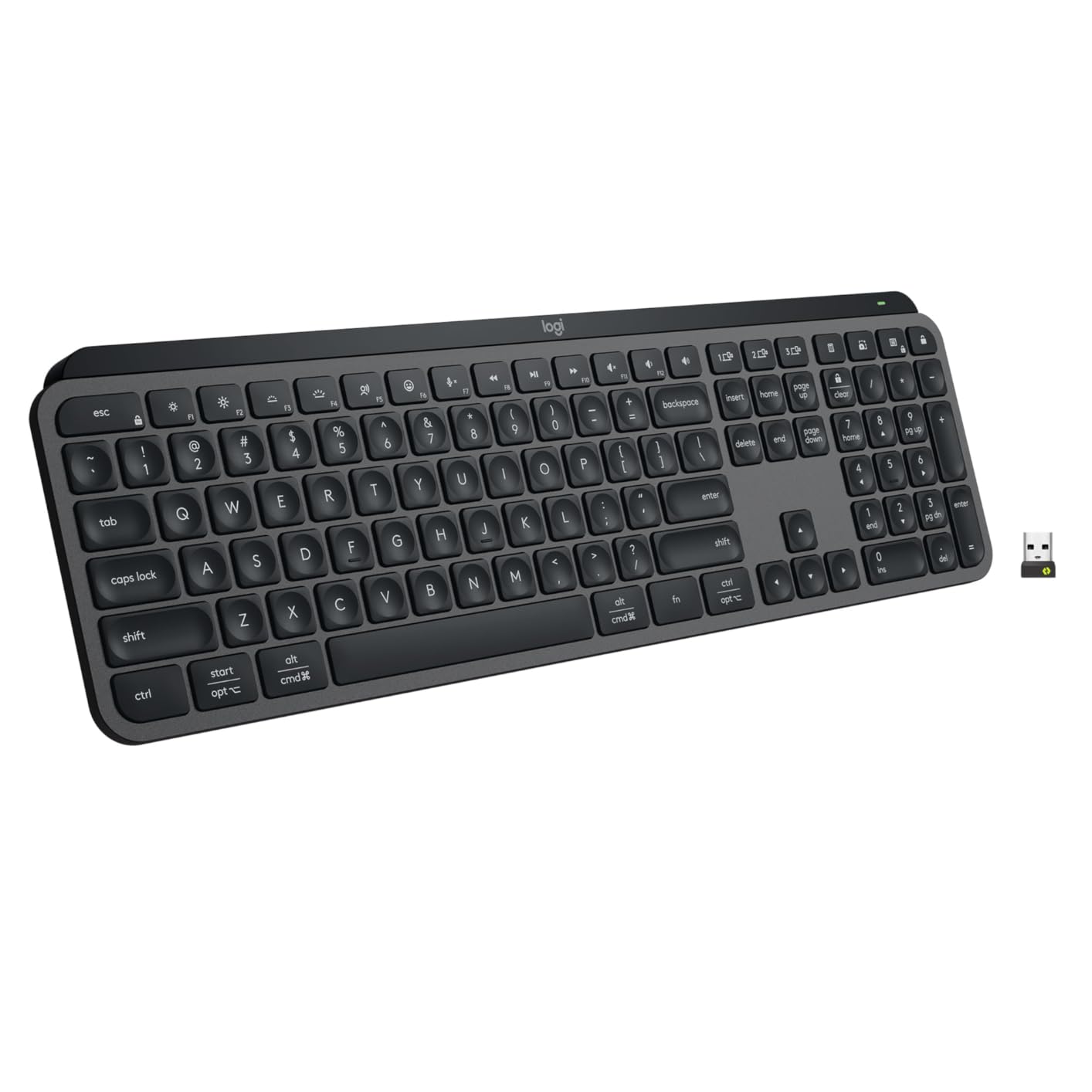 Logitech MX Keys S Wireless Keyboard Low Profile Fluid Precise - Graphite customer photo 2