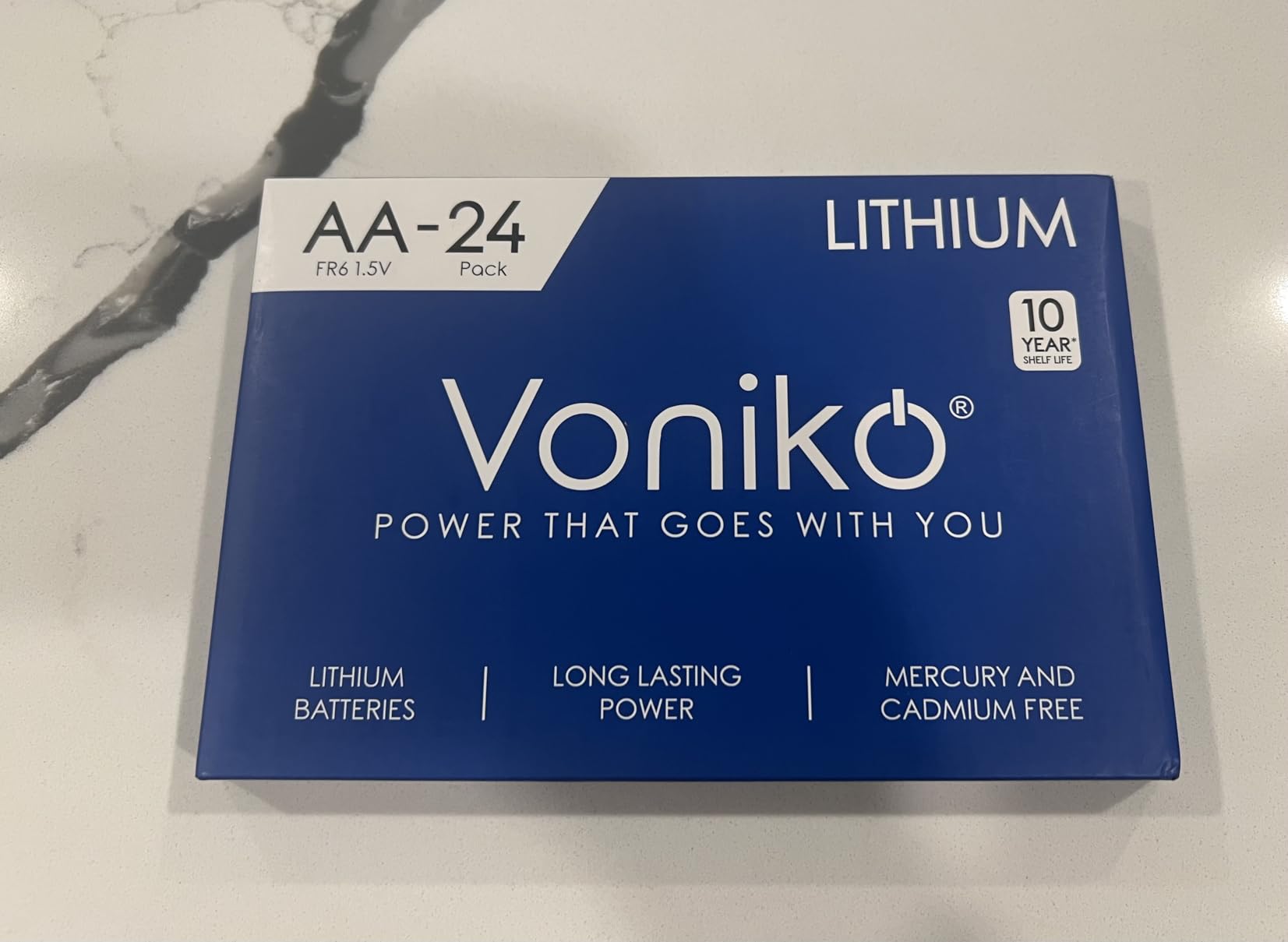 Voniko Lithium Batteries AA, 24 Pack 1.5V AA Lithium Batteries for Blink Outdoor Camera, 3000mAh Double A Disposable Battery for Home Security Systems, 10-Year Shelf Life customer photo 2